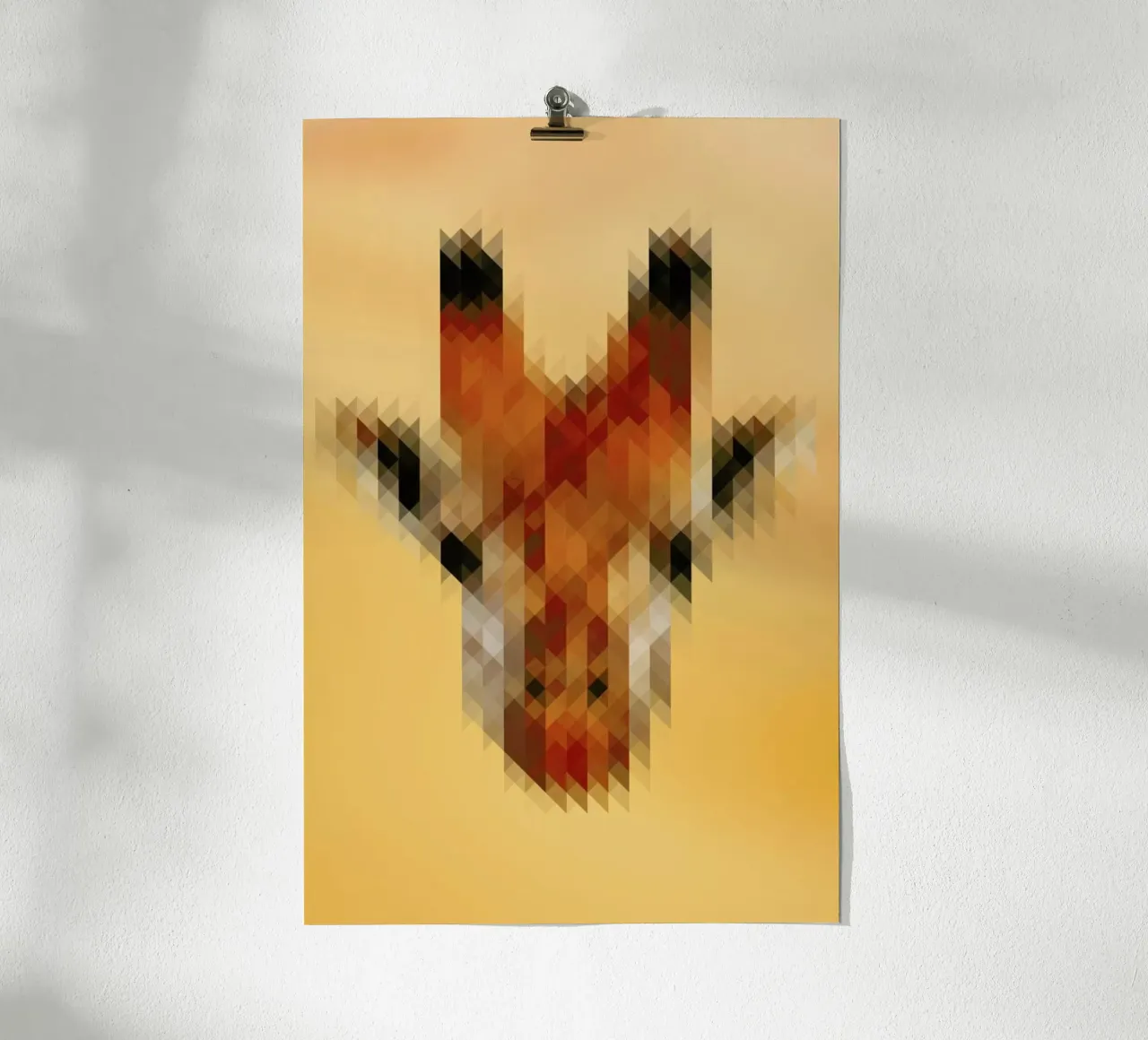 Giraffe poster con telaio in alluminio da Nur Mut