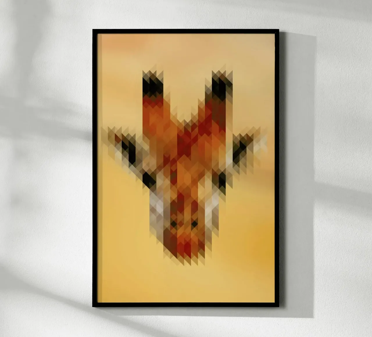Giraffe poster con telaio in alluminio da Nur Mut
