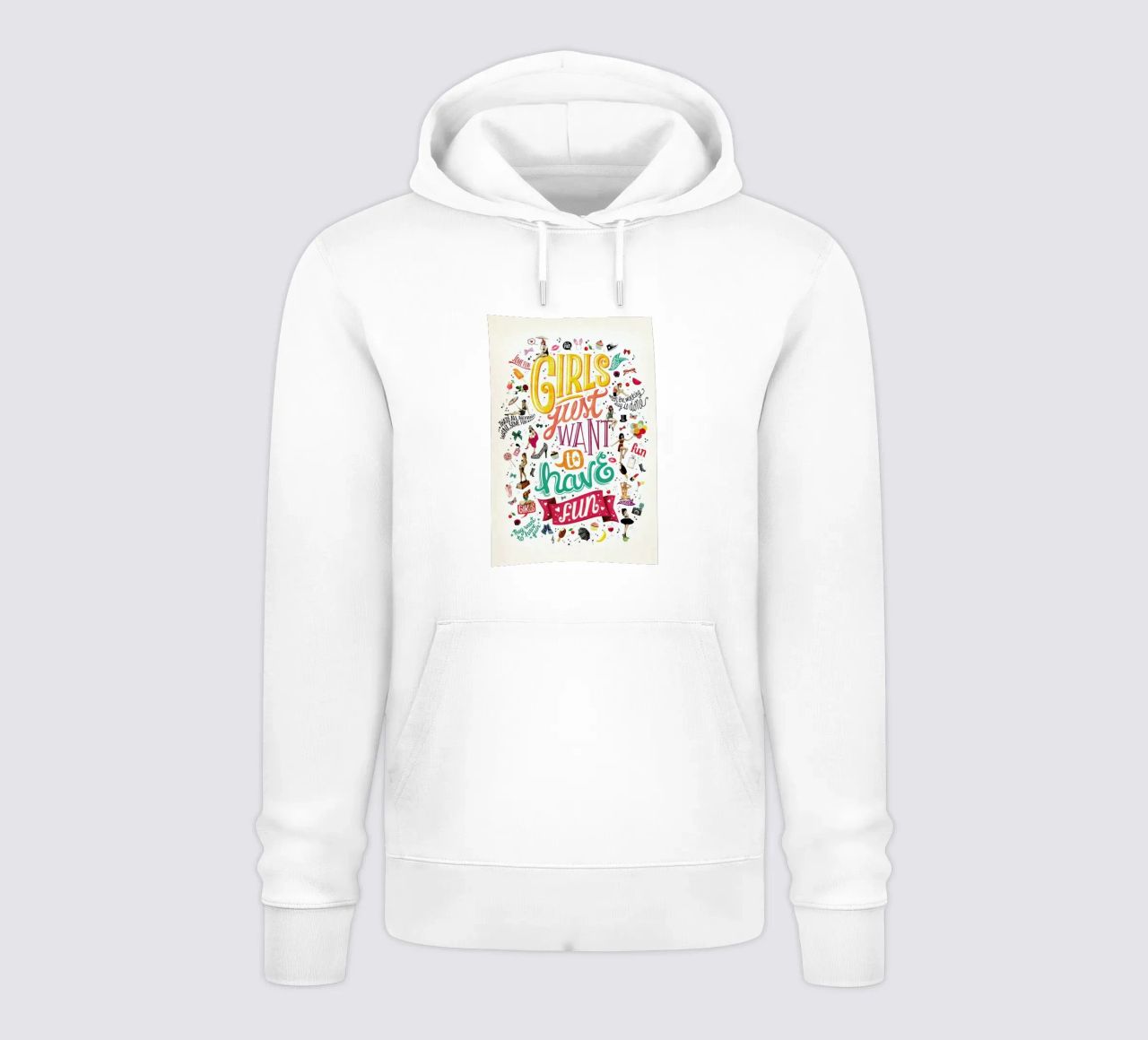 Girls Just Want to Have Fun - Draw Me A Song Project felpa con cappuccio da Nour Tohme