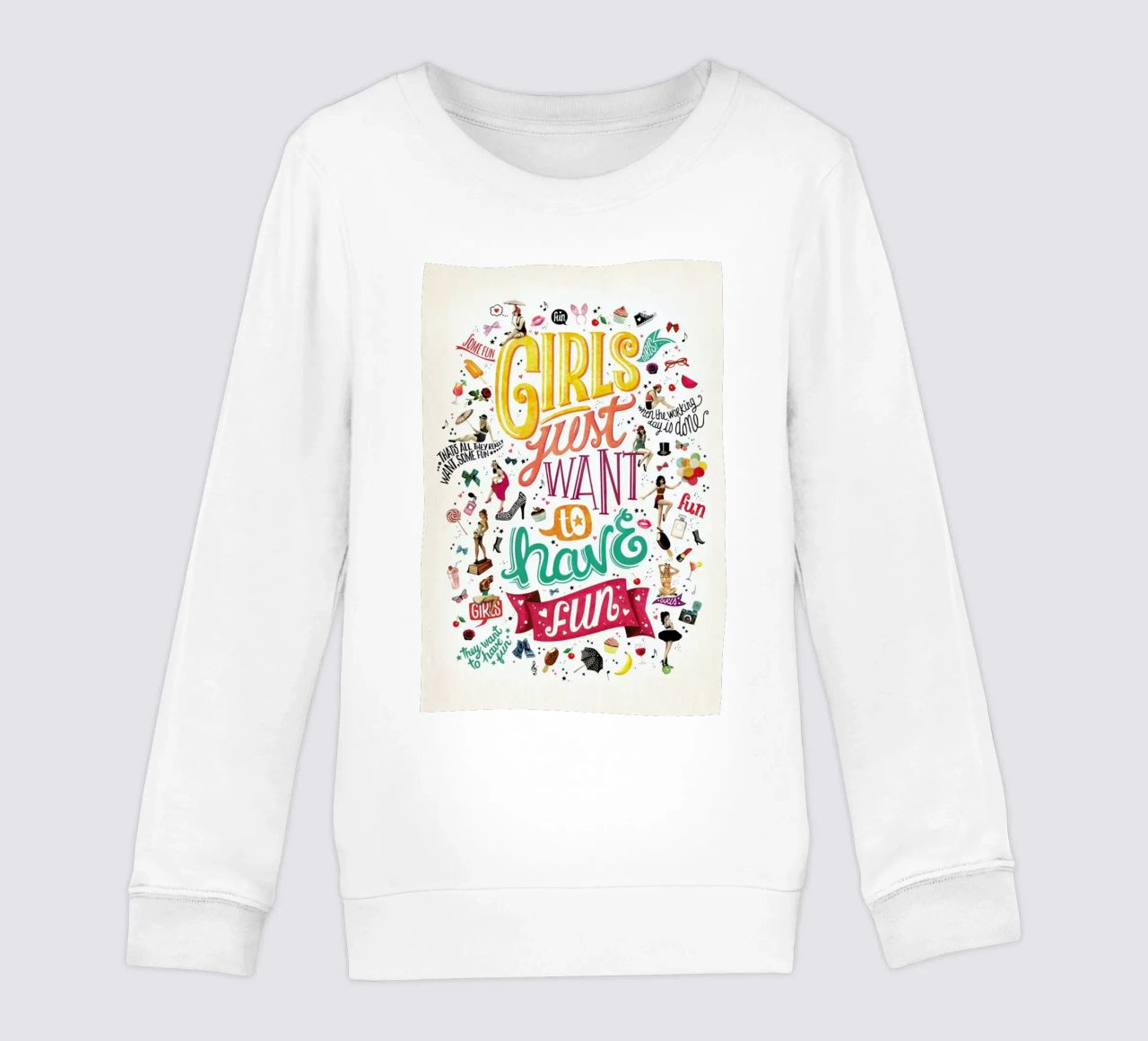 Girls Just Want to Have Fun - Draw Me A Song Project felpa bambino da Nour Tohme