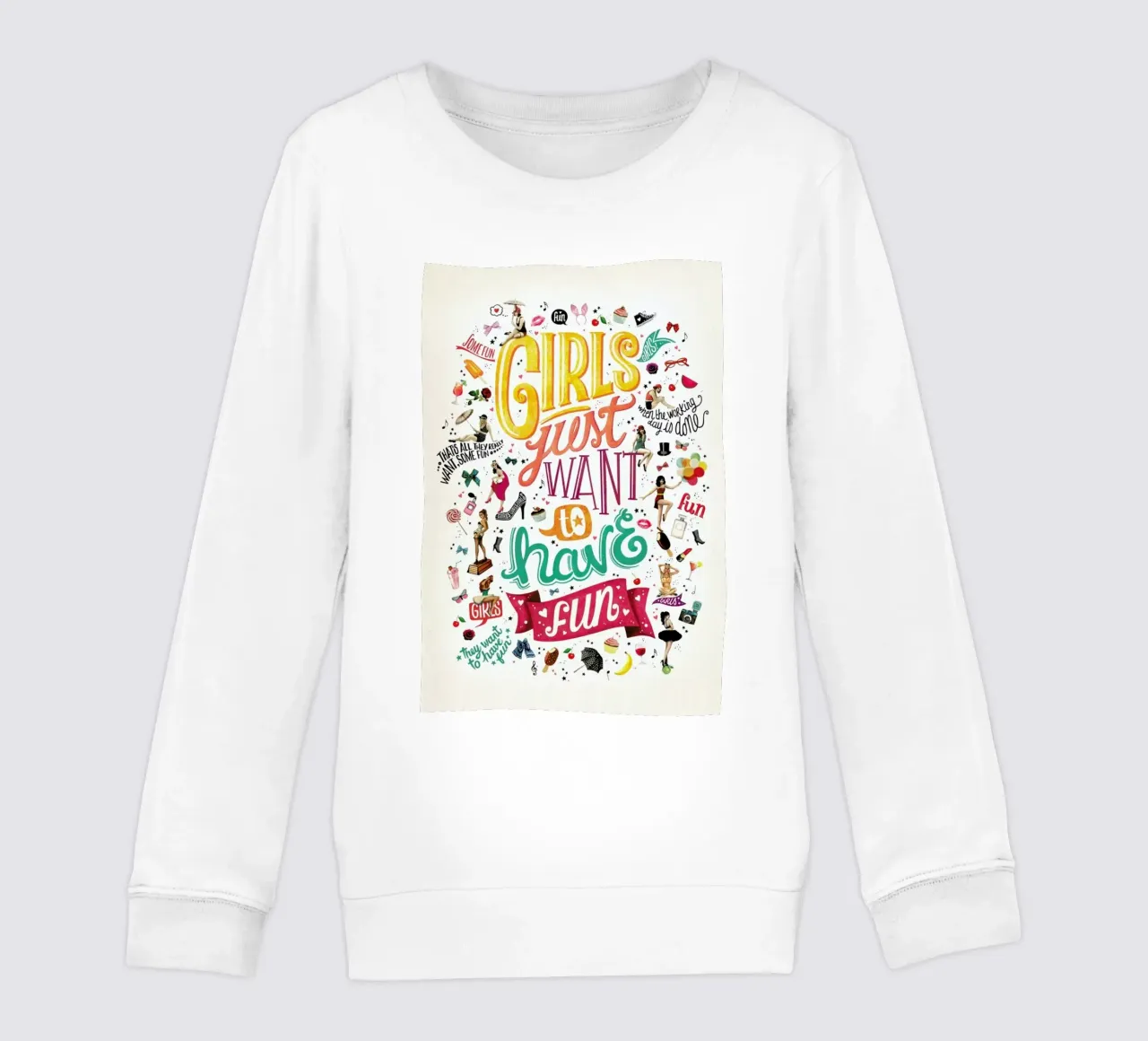 Girls Just Want to Have Fun - Draw Me A Song Project felpa bambino da Nour Tohme