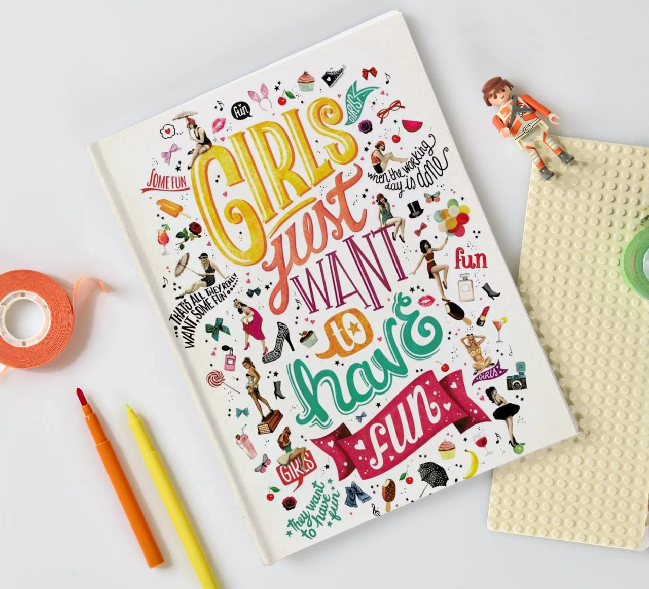 Girls Just Want to Have Fun - Draw Me A Song Project notebook by Nour Tohme
