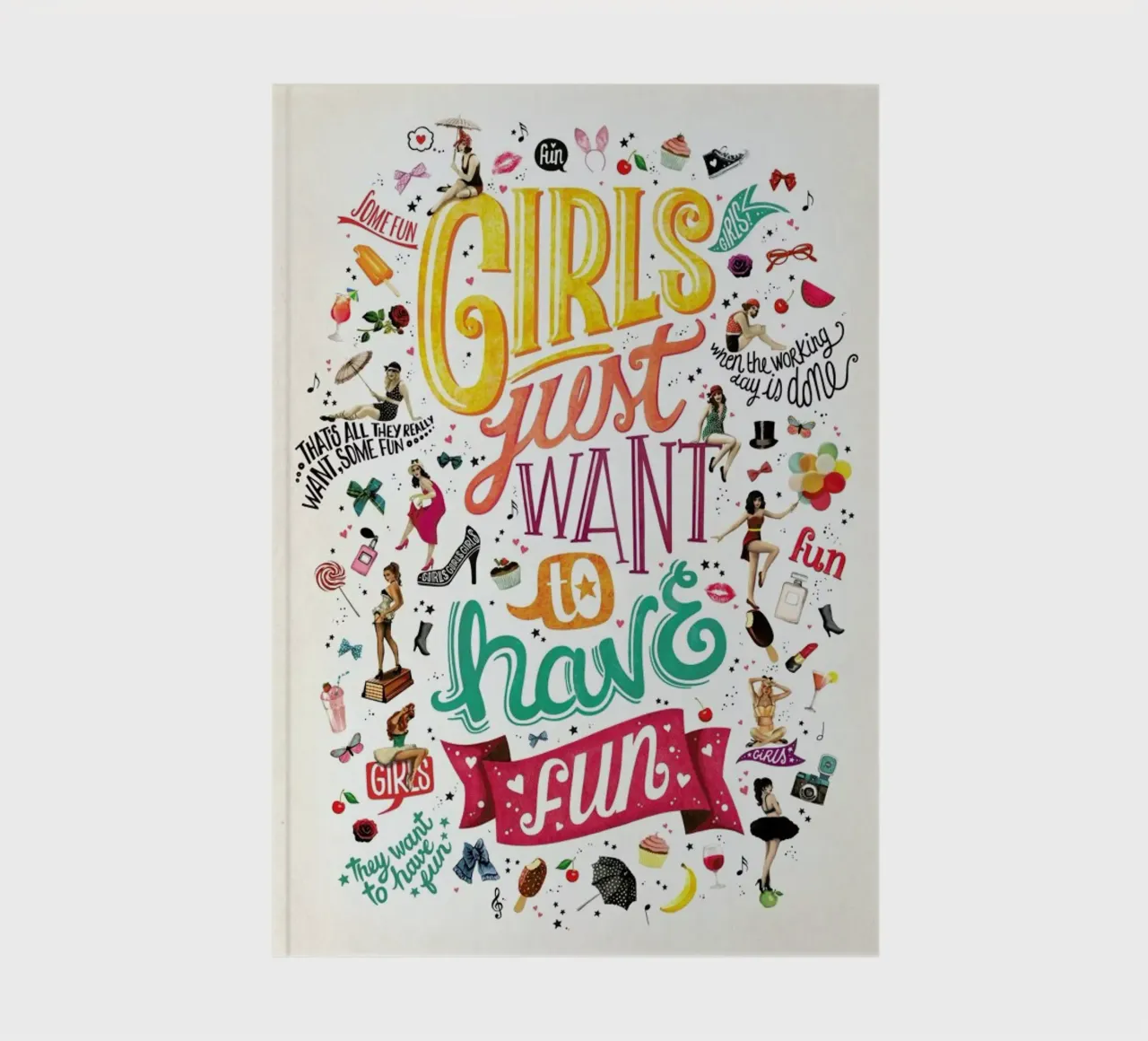 Girls Just Want to Have Fun - Draw Me A Song Project Notizbuch von Nour Tohme