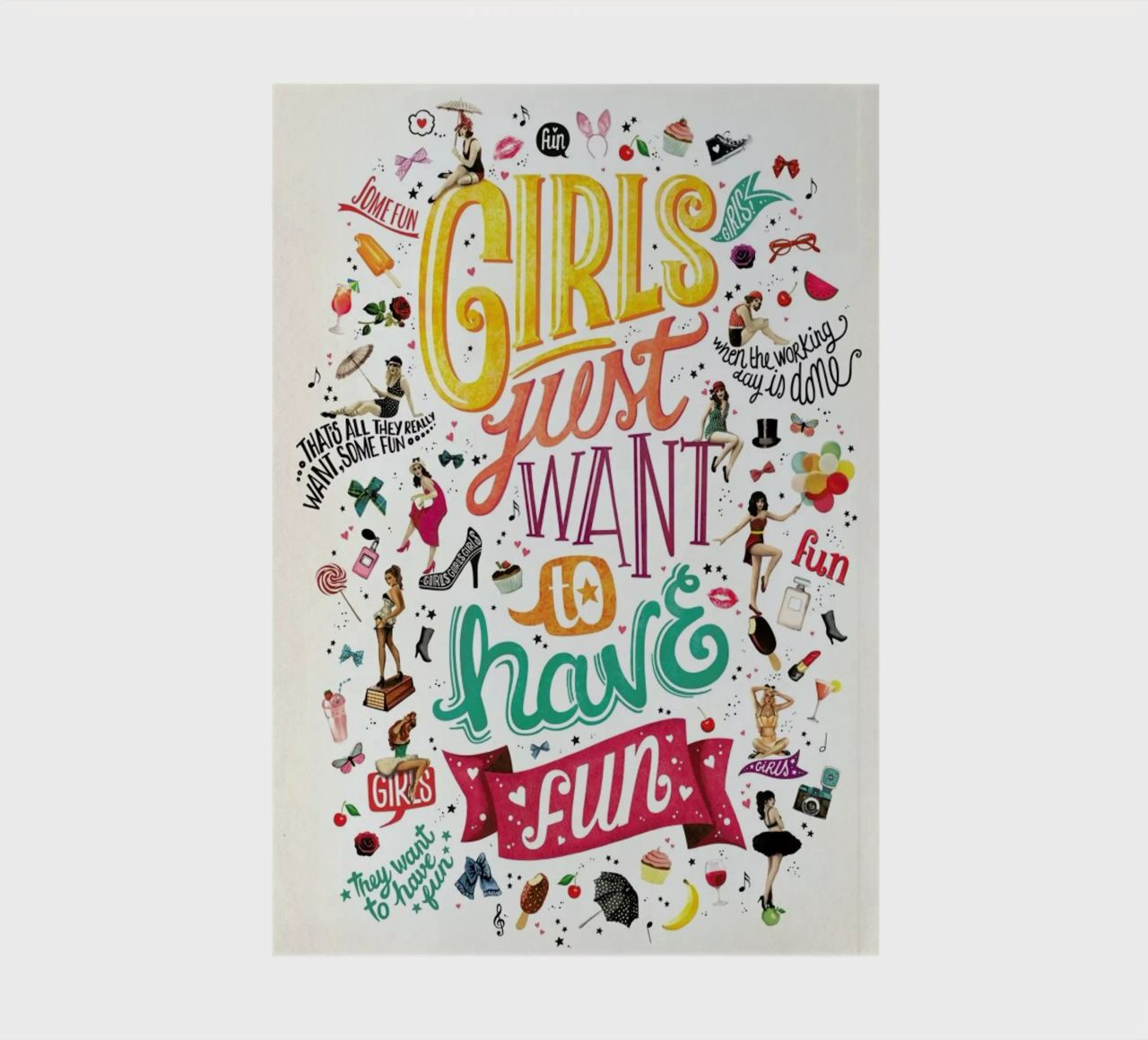 Girls Just Want to Have Fun - Draw Me A Song Project notebook by Nour Tohme