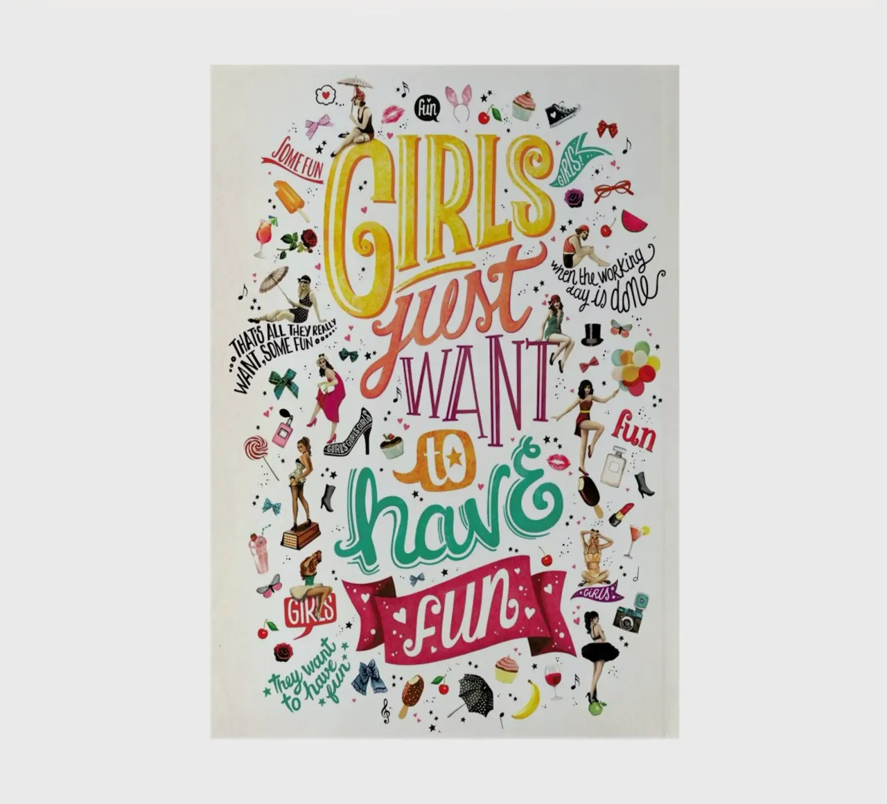 Girls Just Want to Have Fun - Draw Me A Song Project notitieboek van Nour Tohme