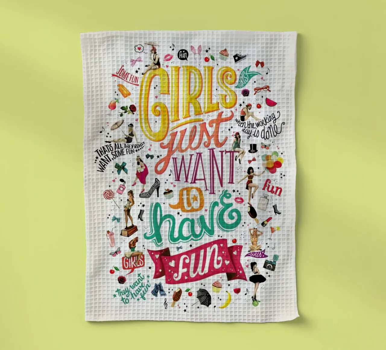 Girls Just Want to Have Fun - Draw Me A Song Project canovaccio da cucina da Nour Tohme