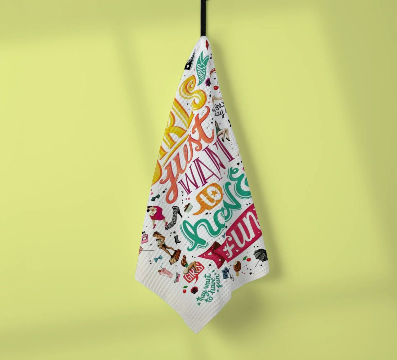 Girls Just Want to Have Fun - Draw Me A Song Project torchon de Nour Tohme