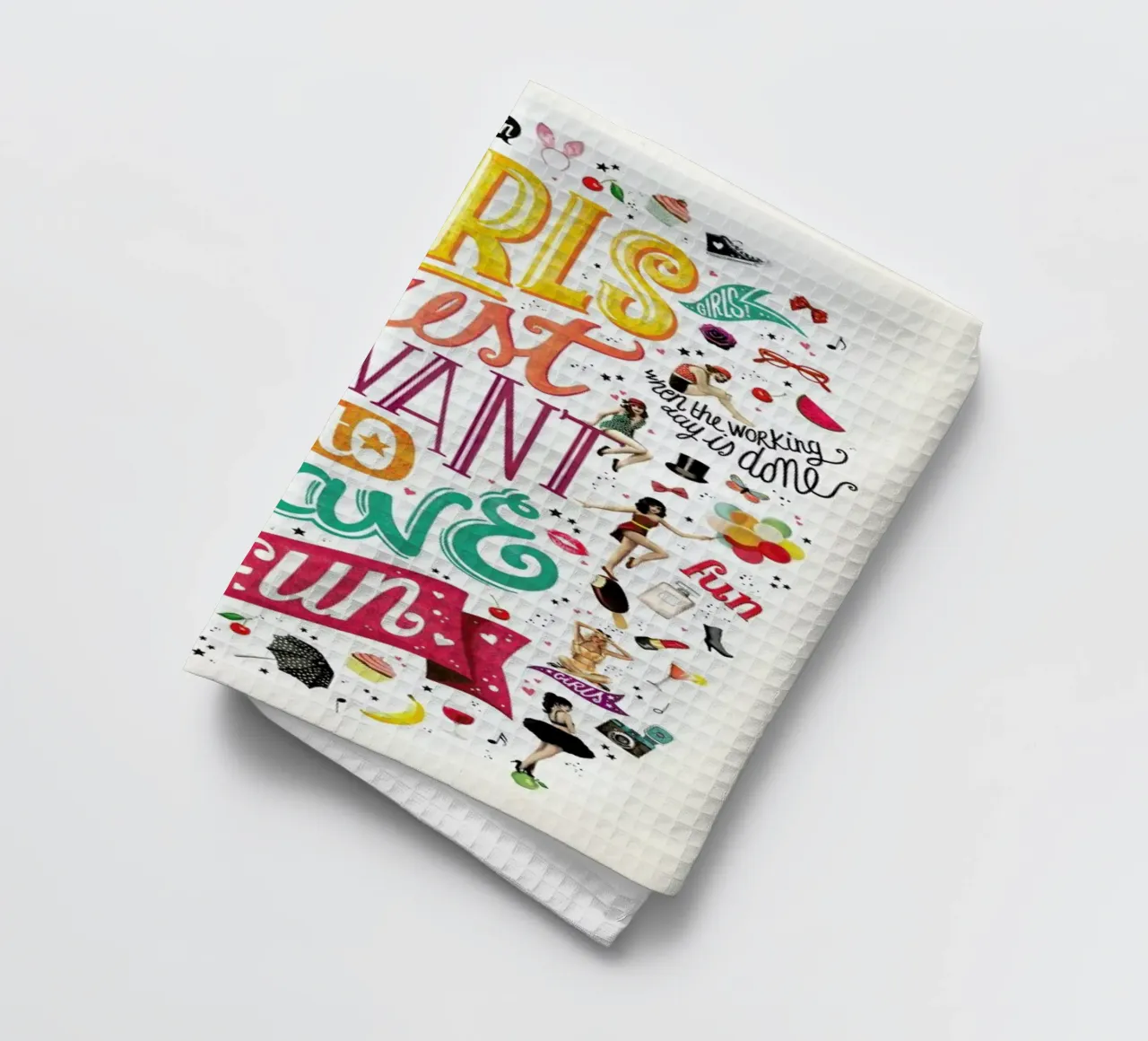 Girls Just Want to Have Fun - Draw Me A Song Project torchon de Nour Tohme