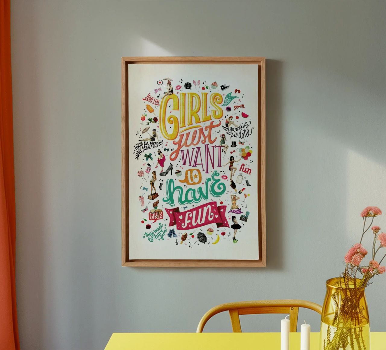 Girls Just Want to Have Fun - Draw Me A Song Project tela da Nour Tohme