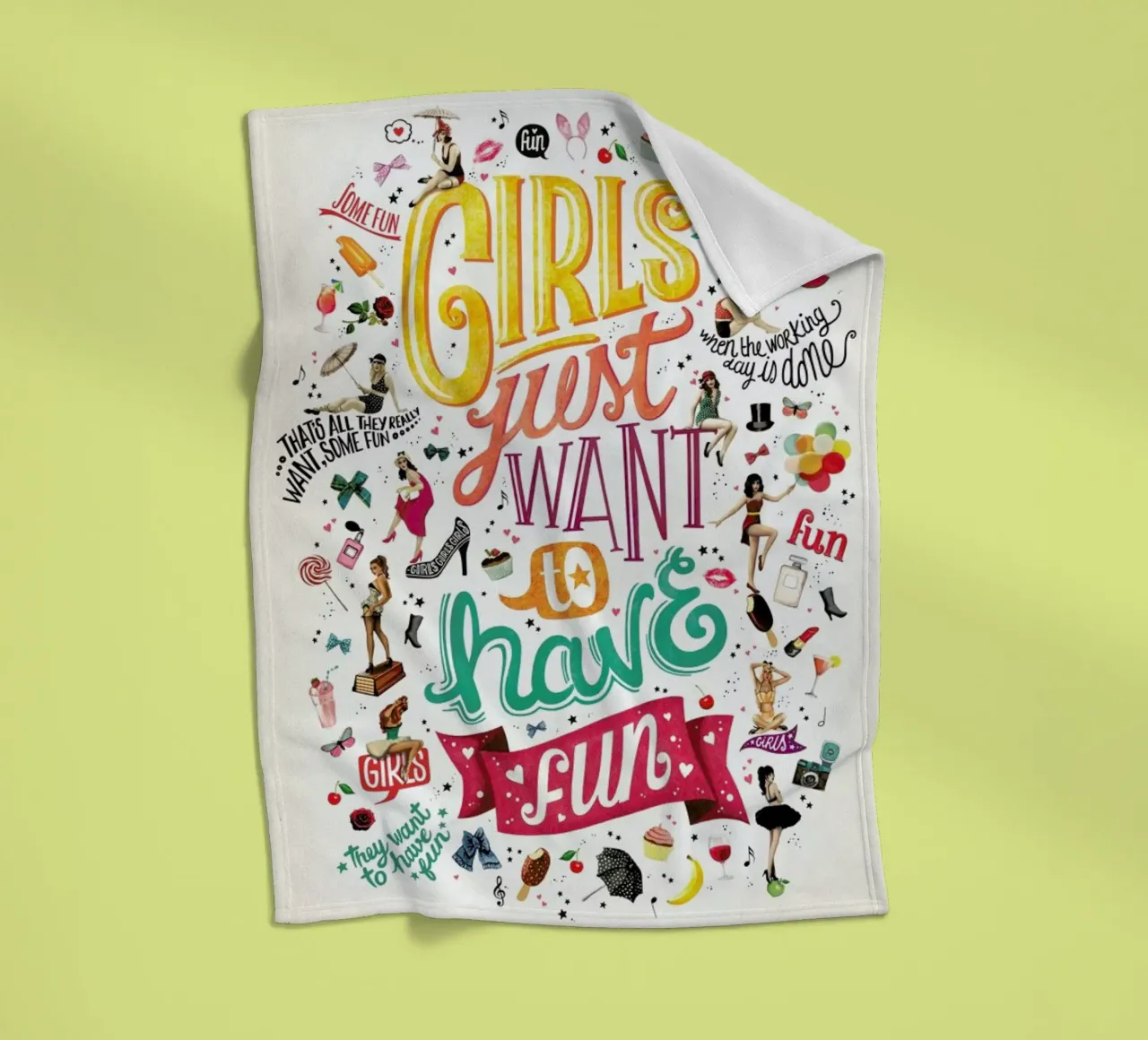 Girls Just Want to Have Fun - Draw Me A Song Project coperta in pile da Nour Tohme