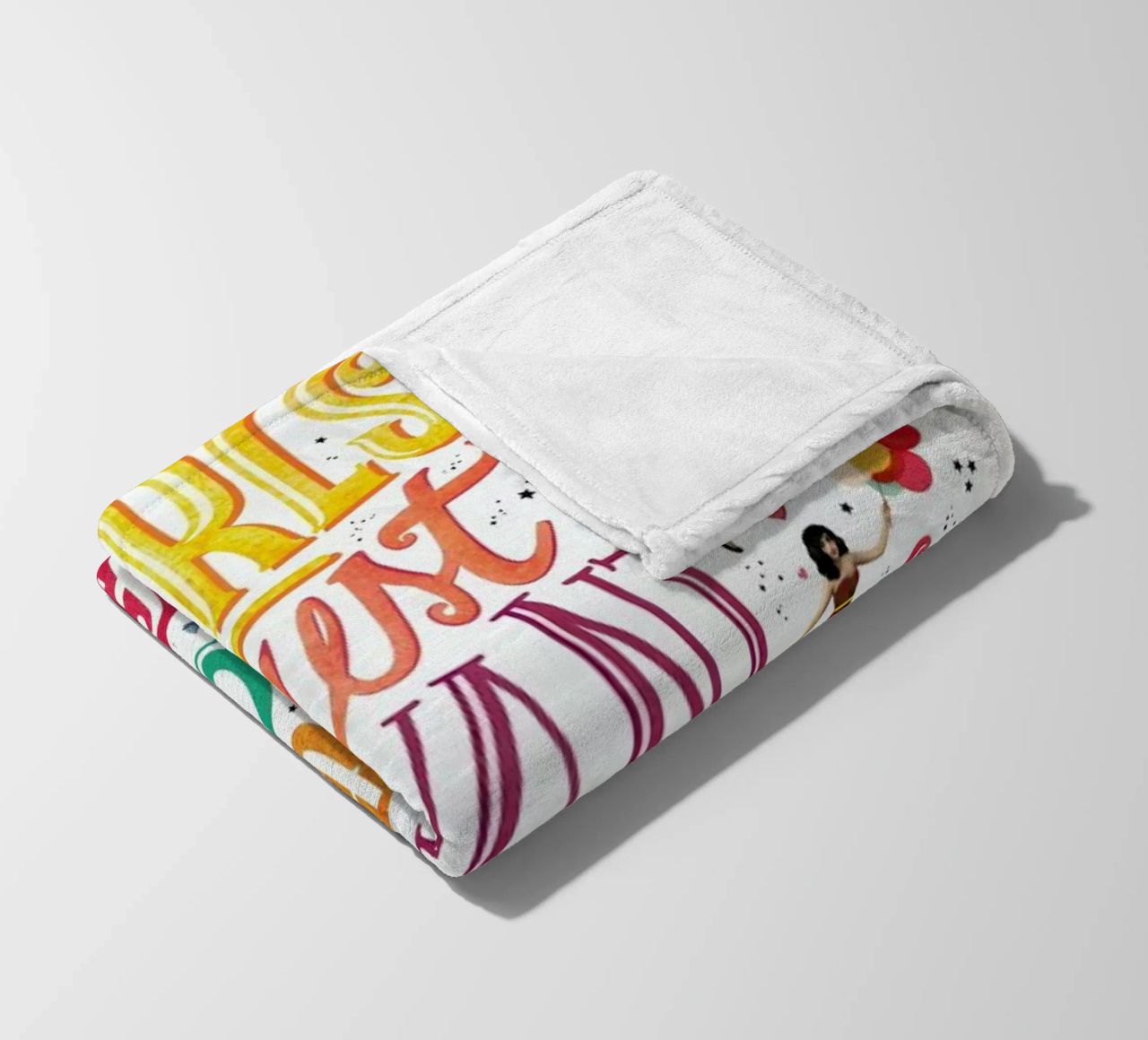 Girls Just Want to Have Fun - Draw Me A Song Project fleece blanket by Nour Tohme