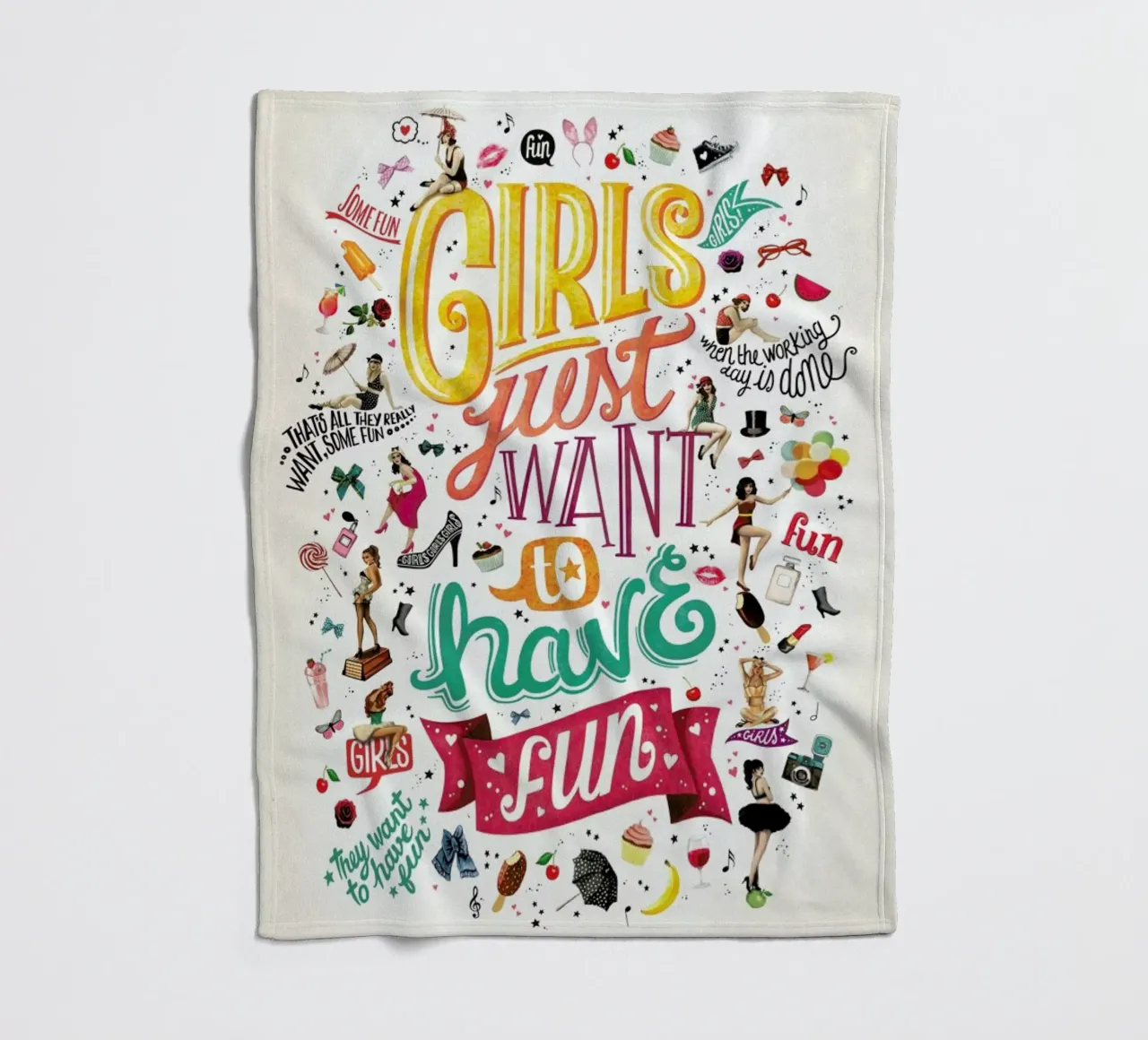Girls Just Want to Have Fun - Draw Me A Song Project coperta in pile da Nour Tohme