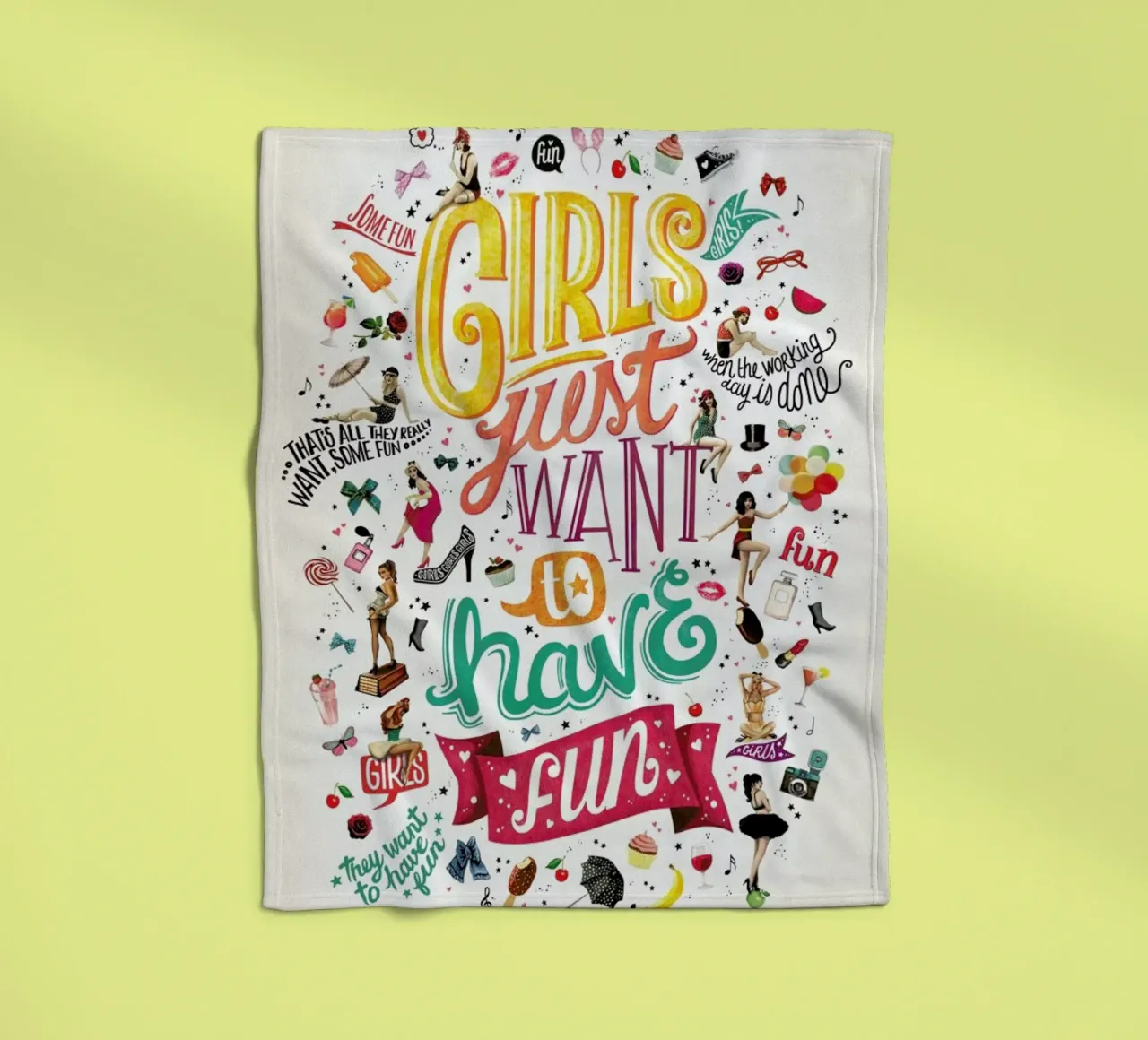 Girls Just Want to Have Fun - Draw Me A Song Project coperta in pile da Nour Tohme