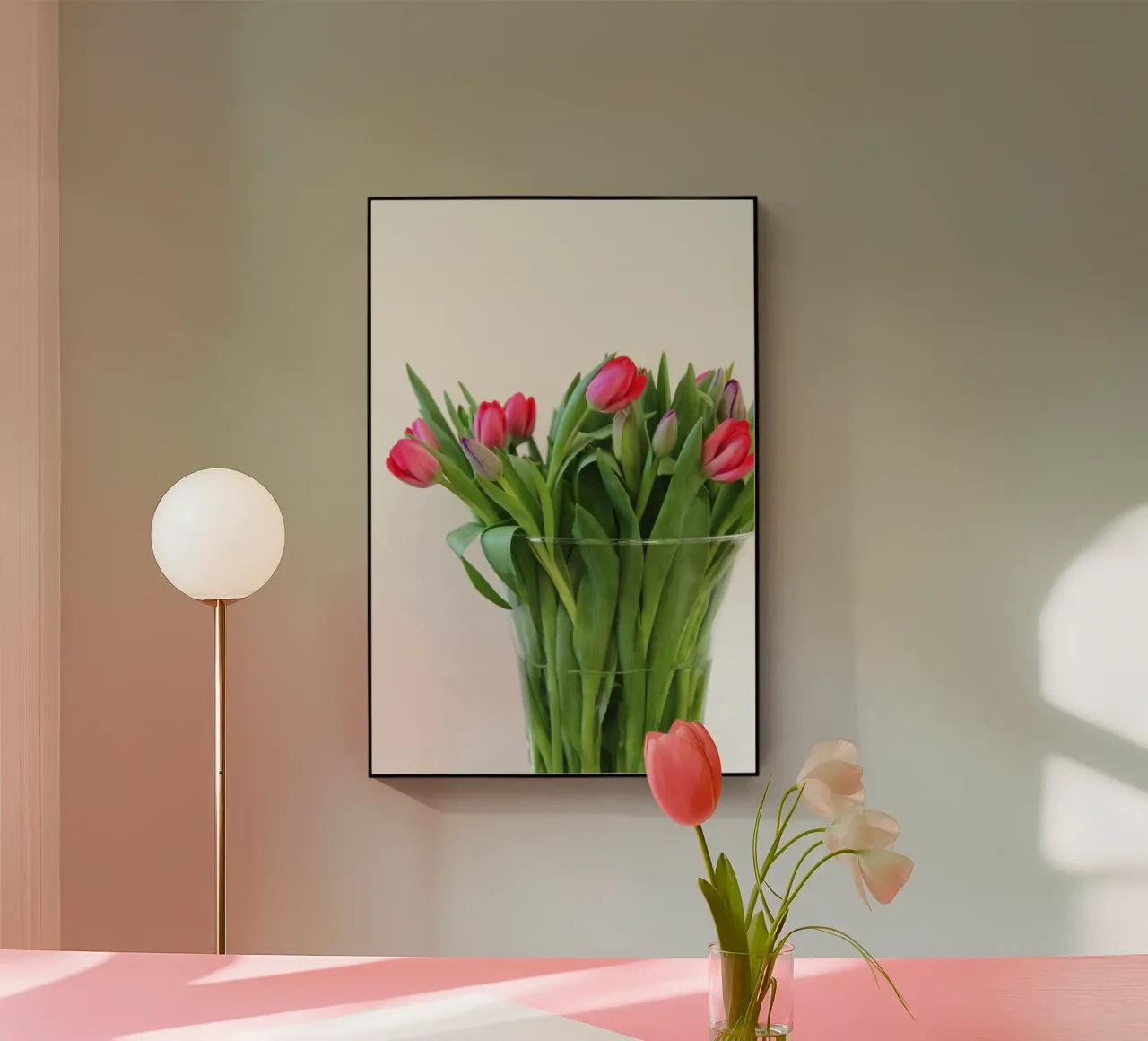 Tulipani rossi plexiglass da Soul Traffic