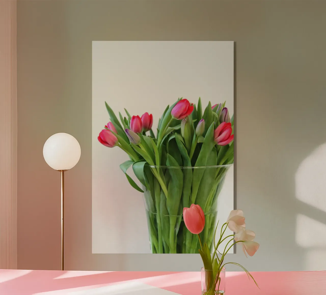 Tulipani rossi plexiglass da Soul Traffic