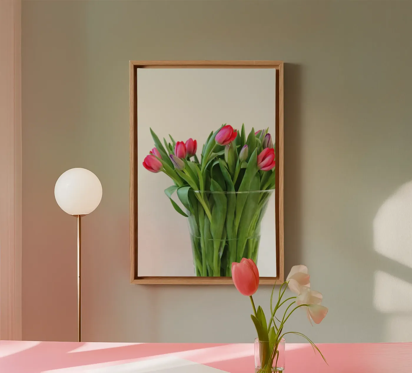 Rote Tulpen canvas van Soul Traffic