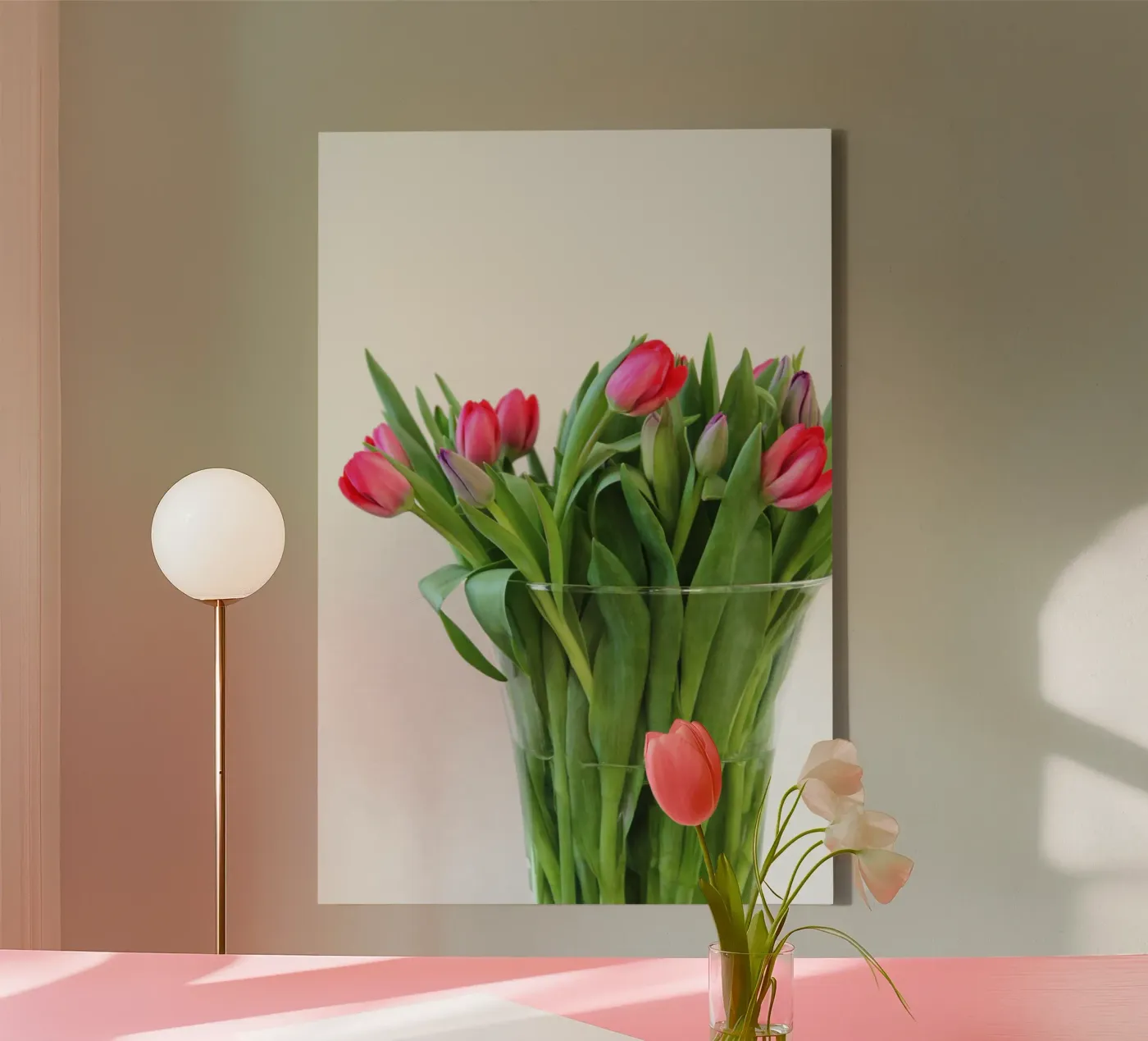Rote Tulpen canvas van Soul Traffic