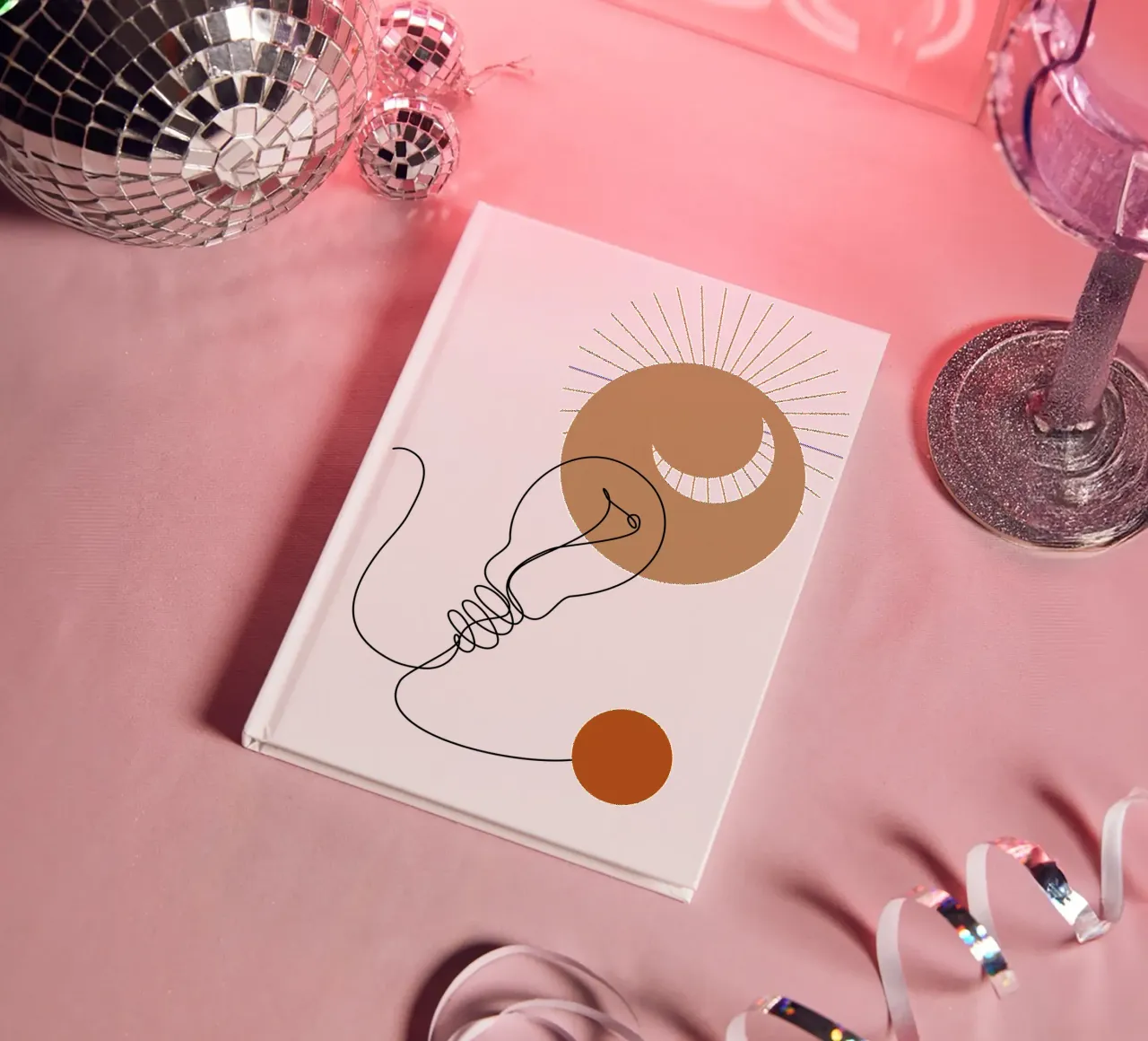 Minimalist lamp notebook by YSV MINIMALIST