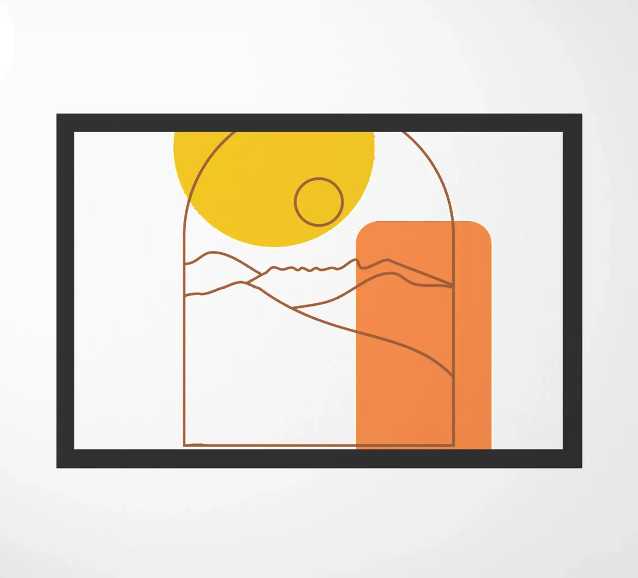 Natura crepuscolare minimalista zerbino da YSV MINIMALIST