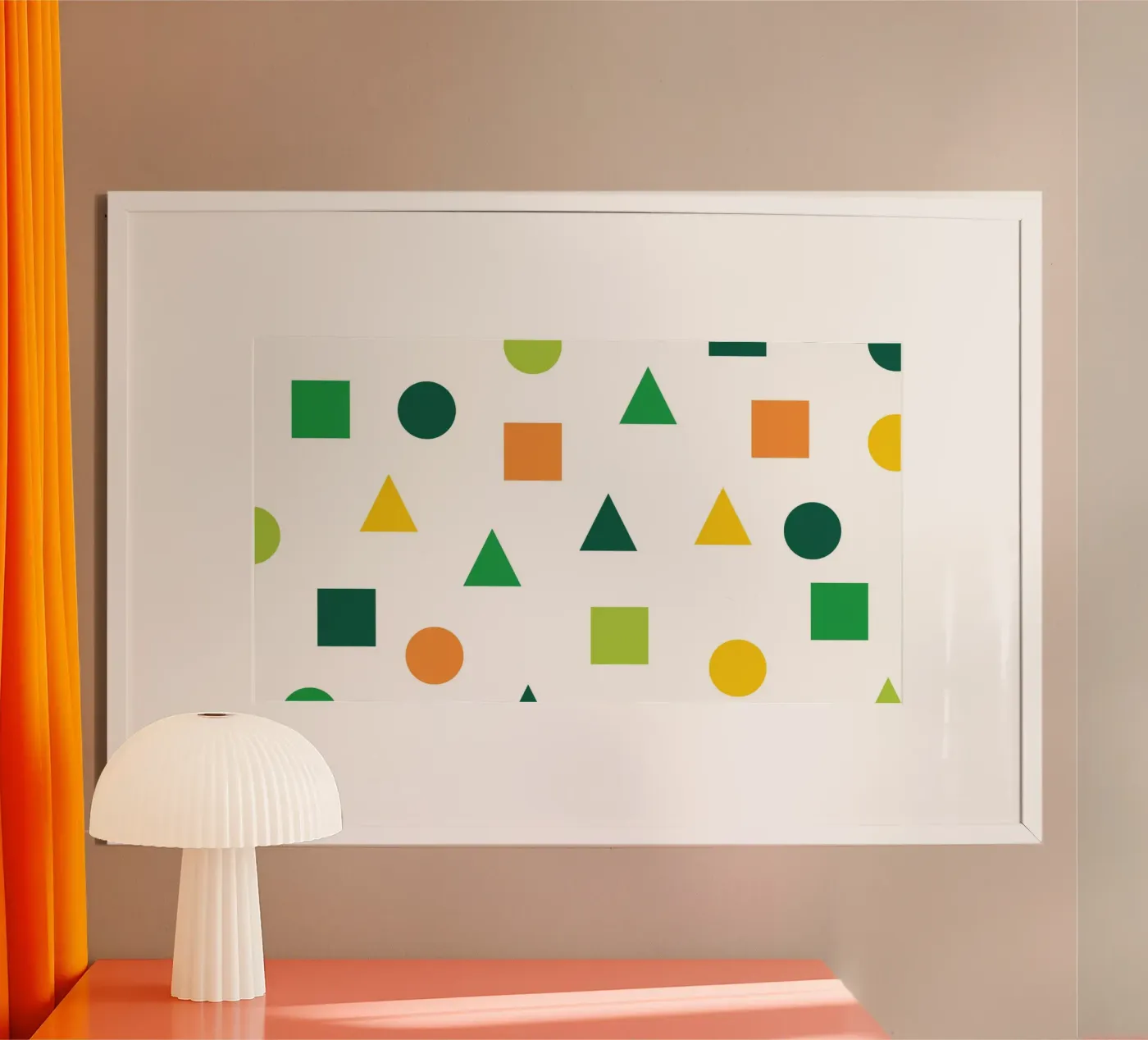 Forma geometrica verde poster da Studio Fun Boy