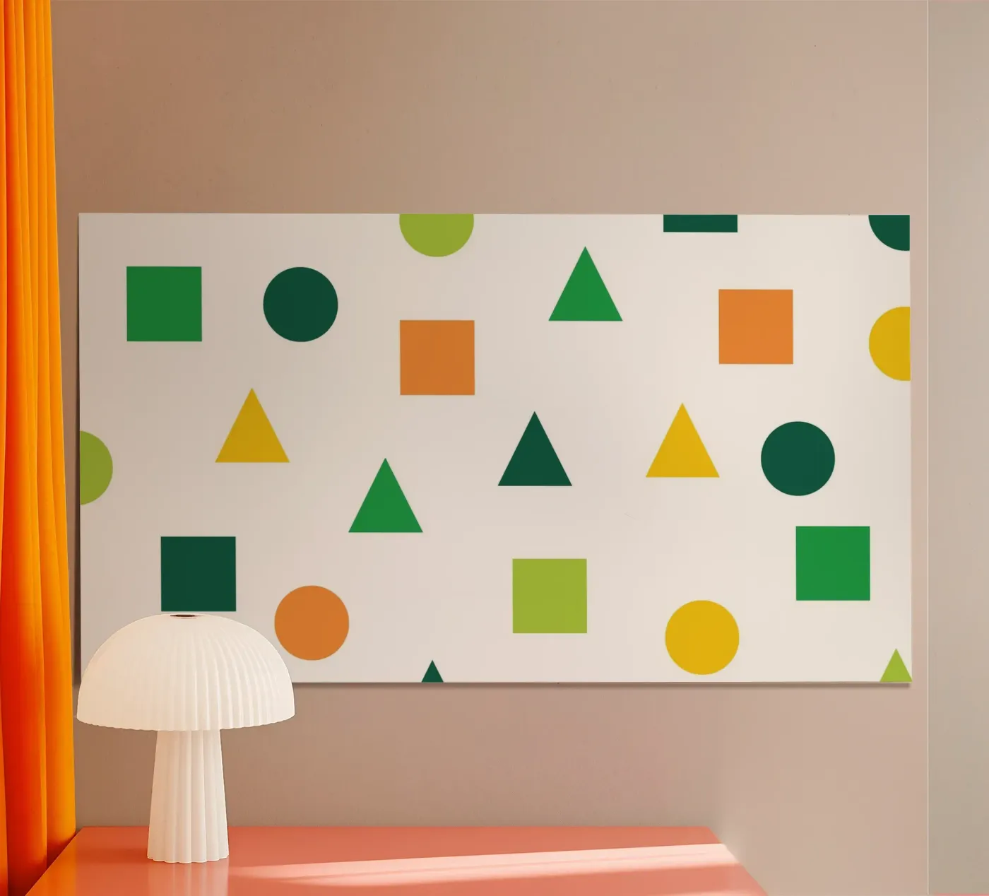 Forma geometrica verde poster da Studio Fun Boy