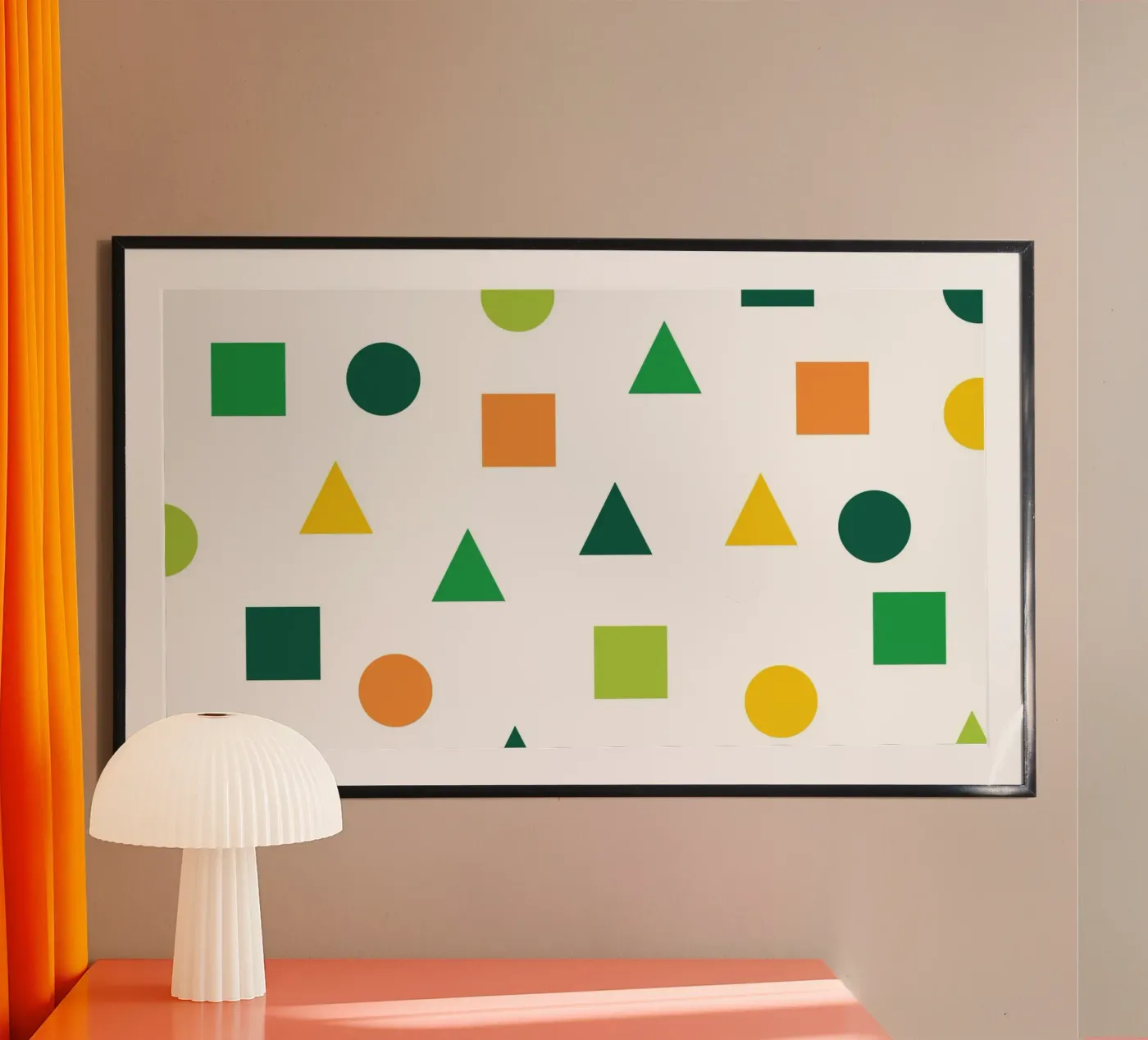 Forma geometrica verde poster da Studio Fun Boy