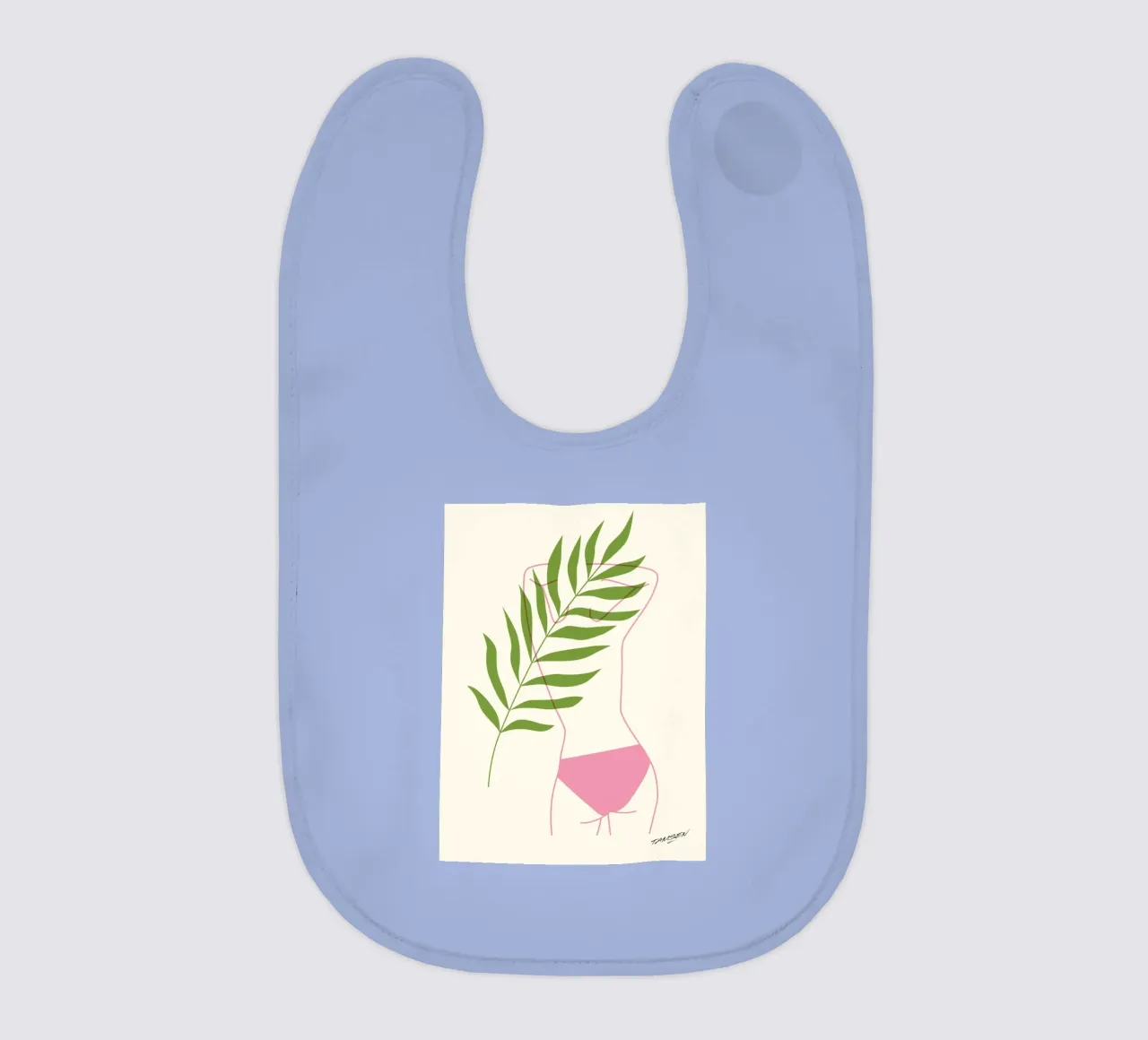 Rosa e verde bavaglino da Tamsen Design