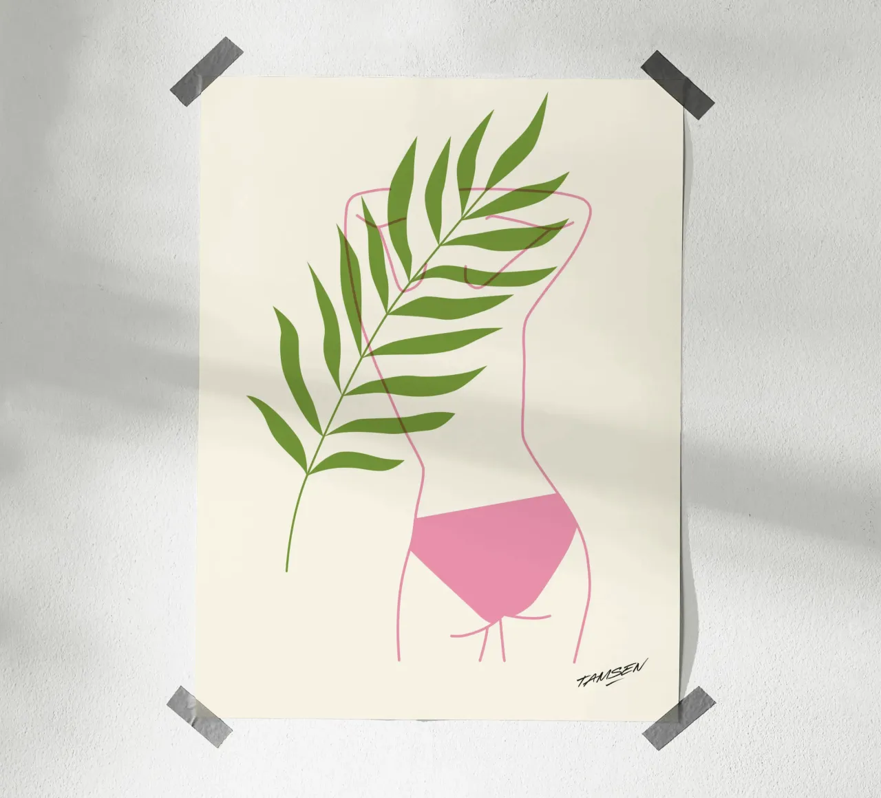 Rosa e verde poster da Tamsen Design