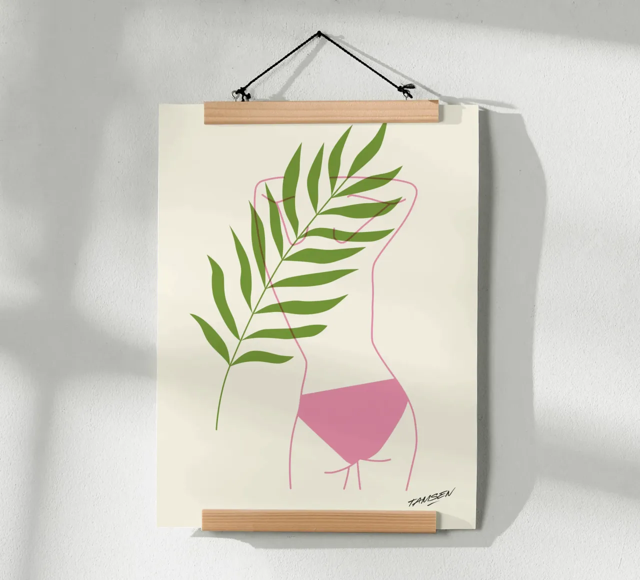 Rosa e verde poster da Tamsen Design