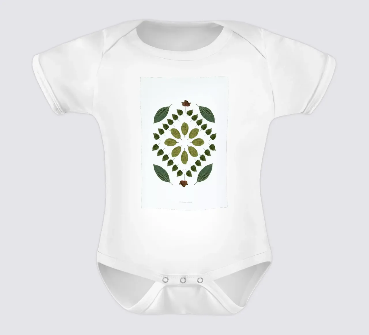 Botanicals 2 body neonato maniche corte da The Wall Shop