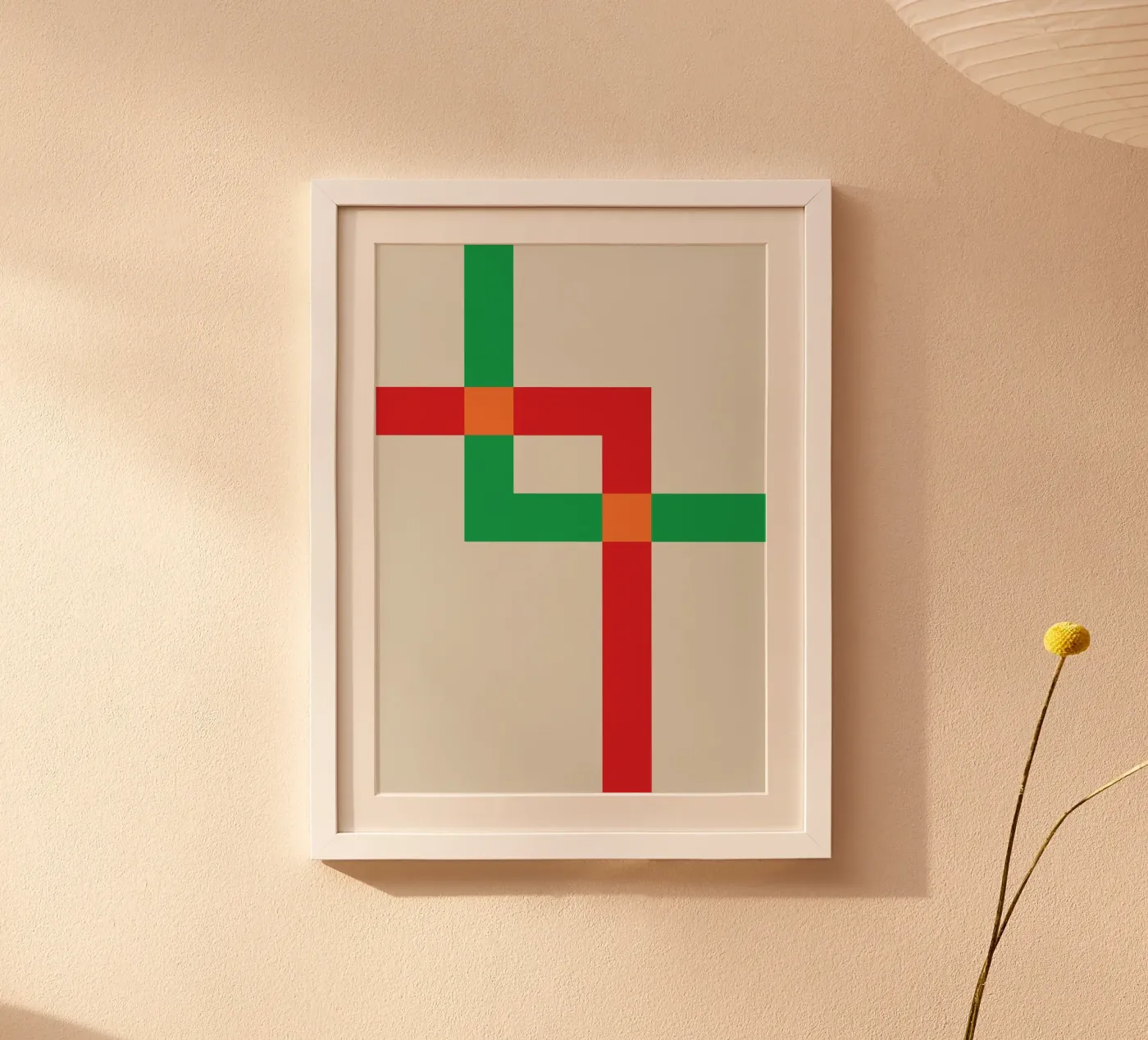 Overlay Corner Square poster by Studio Fun Boy