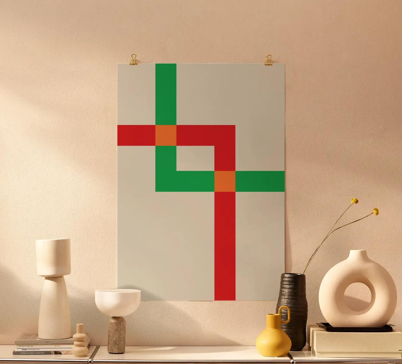 Overlay Corner Square poster by Studio Fun Boy