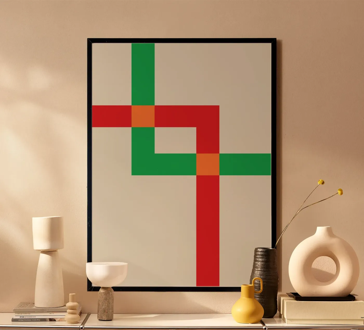 Overlay Corner Square poster by Studio Fun Boy