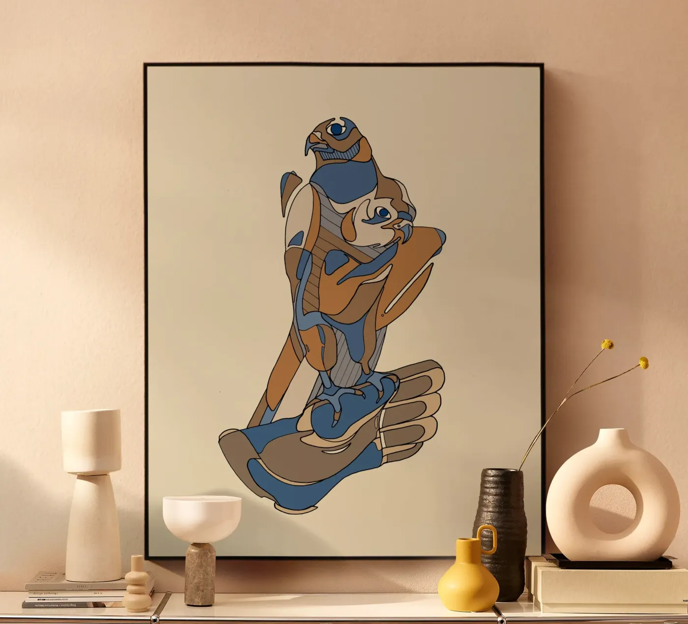 DOUBLE HEADED FALCON plexiglas de raphaelgrischa