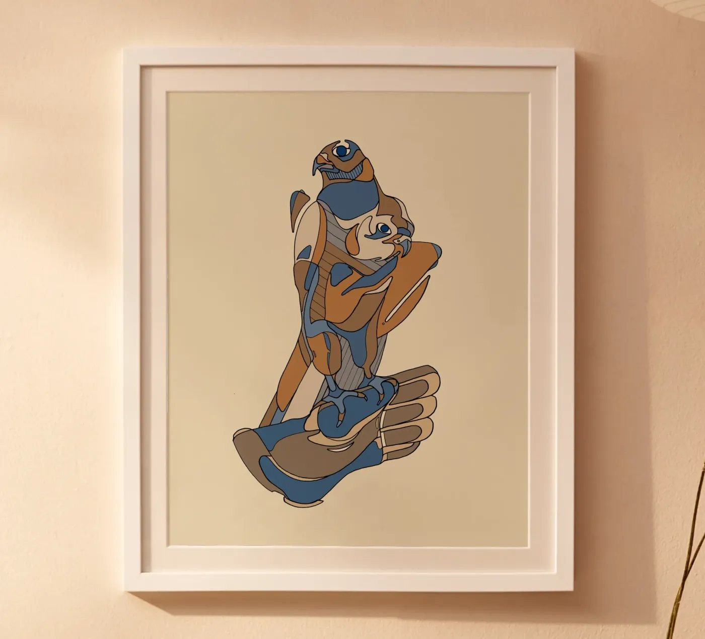 DOUBLE HEADED FALCON poster by raphaelgrischa