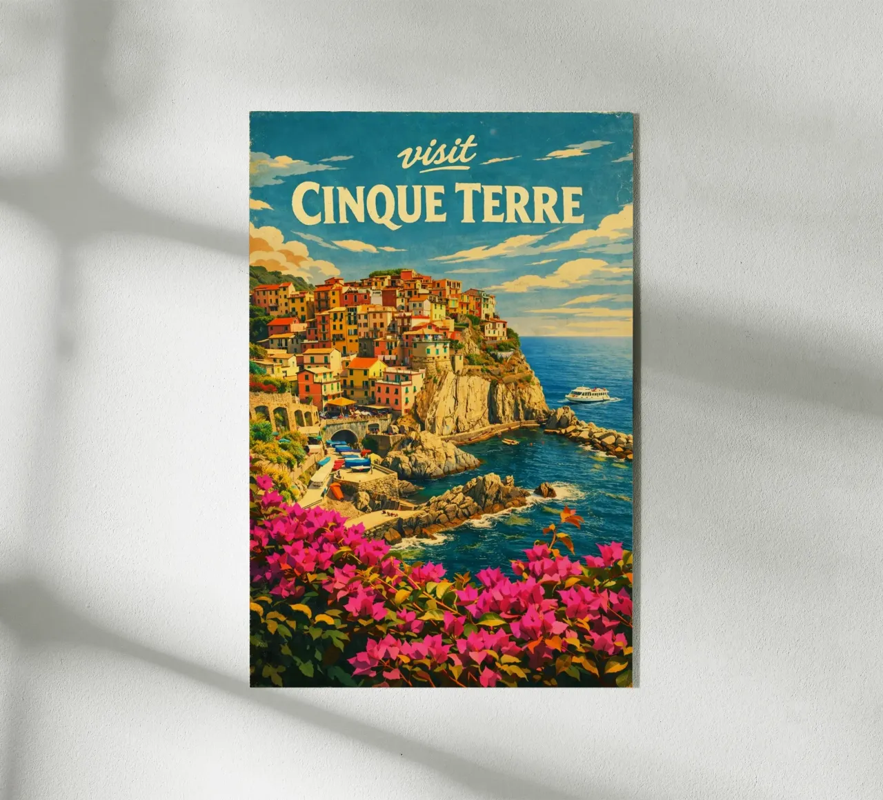 Visit Cinque Terre plexiglass da KevKon