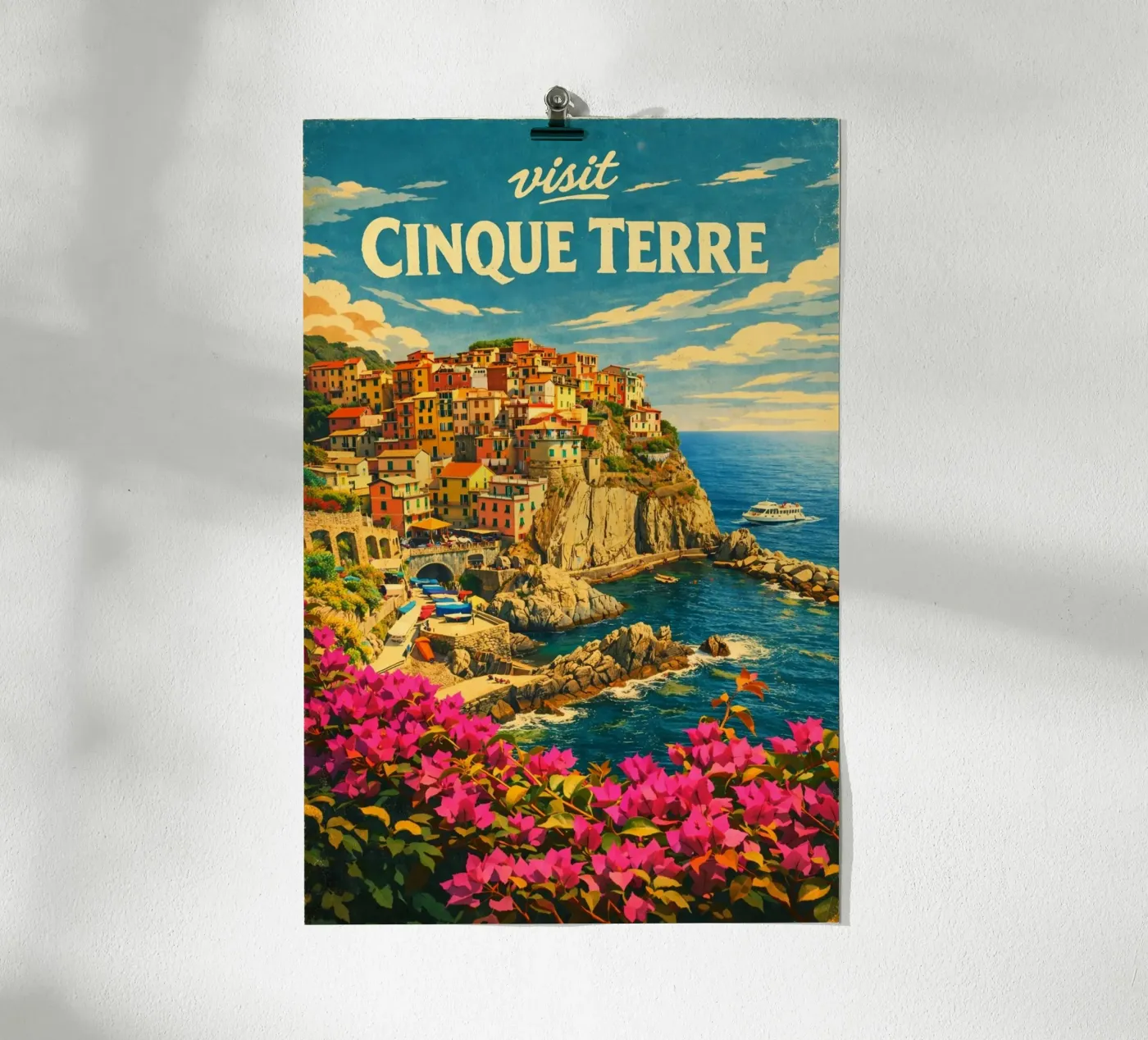 Visit Cinque Terre poster da KevKon
