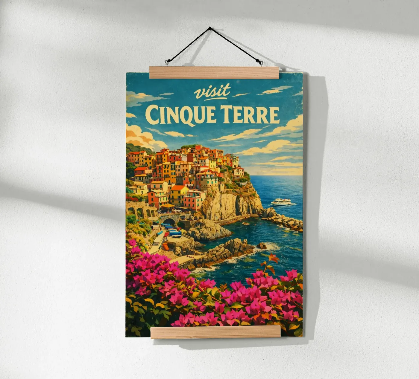 Visit Cinque Terre poster da KevKon