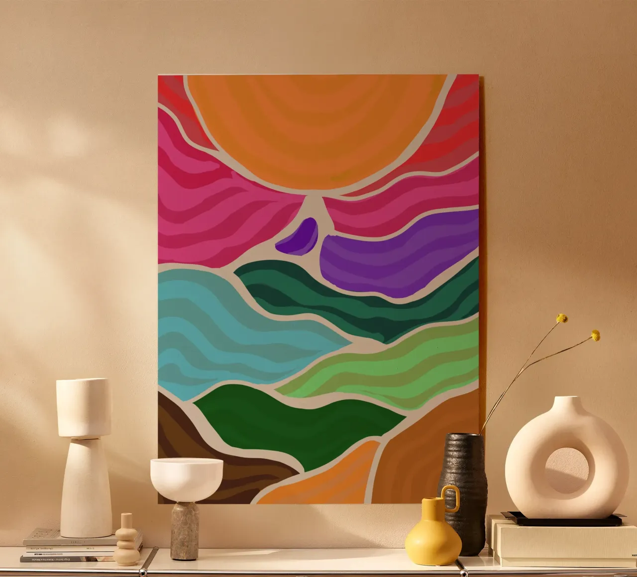 Rolling hills acrylic glass by Simplicity