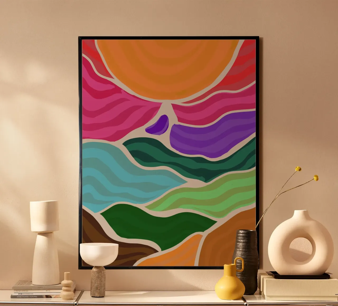 Rolling hills poster da Simplicity