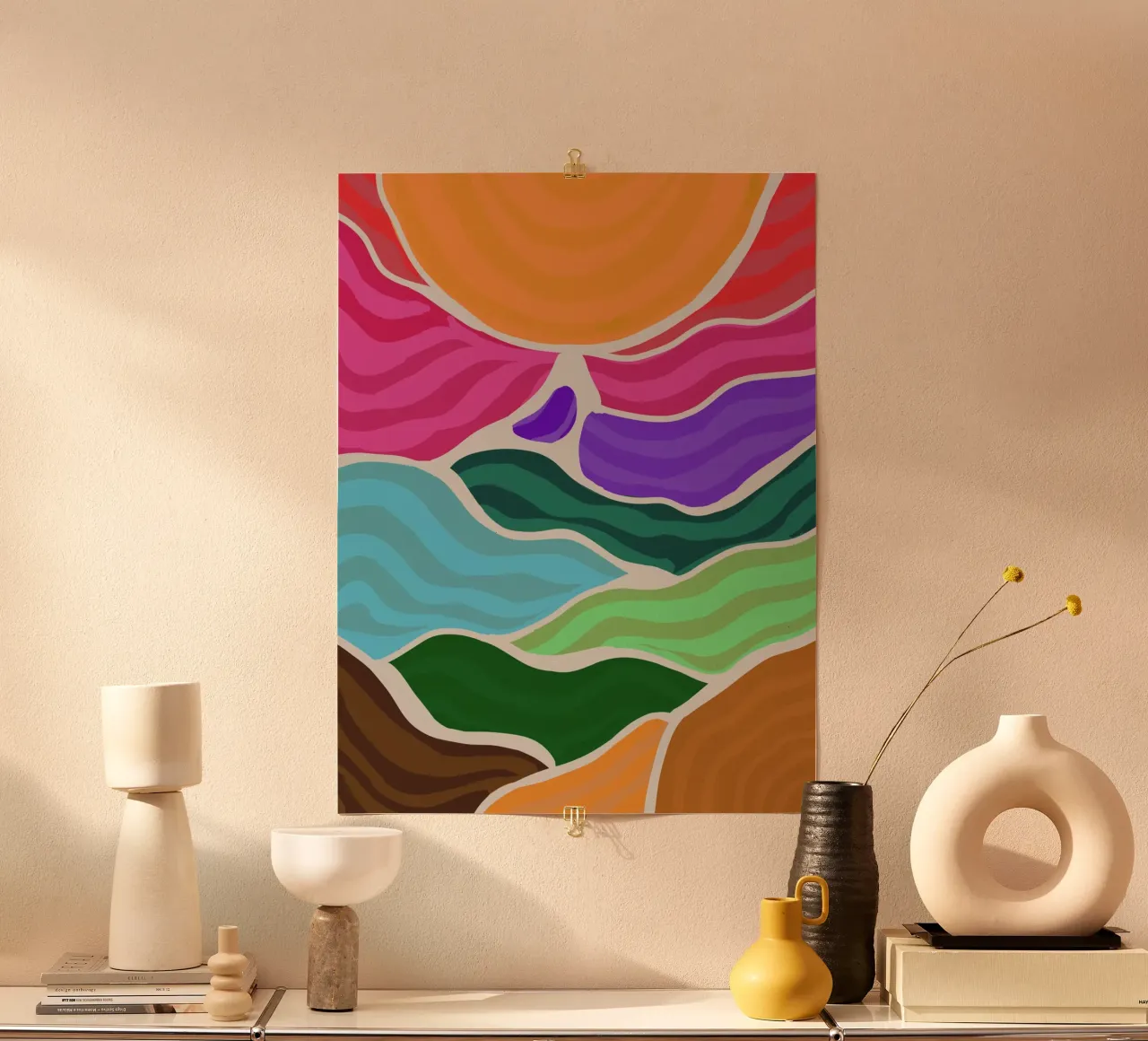 Rolling hills poster da Simplicity