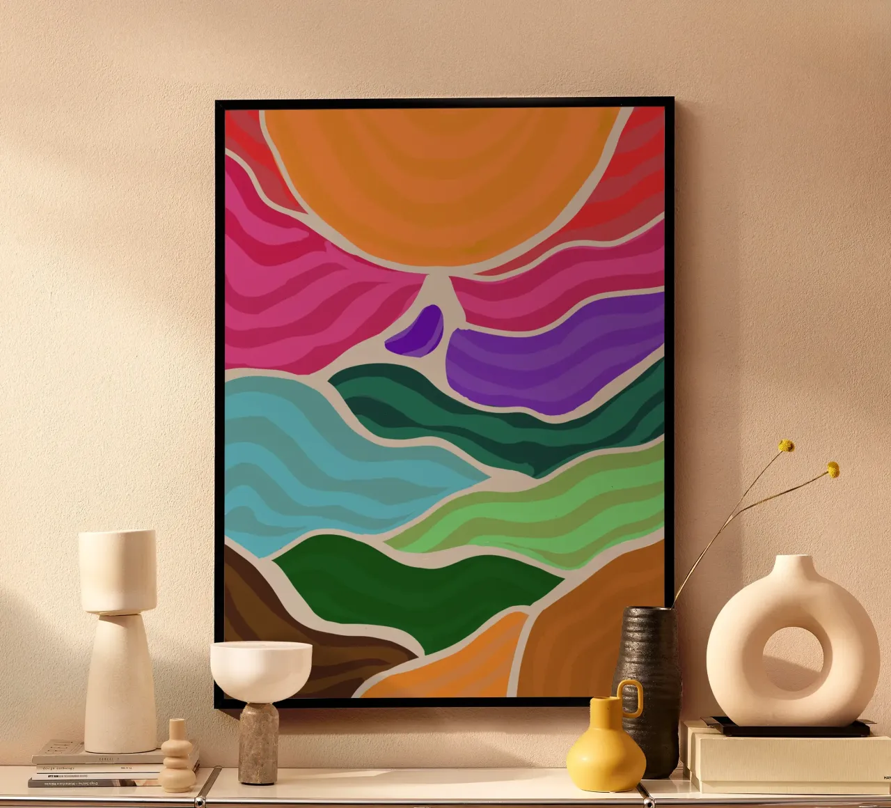 Rolling hills poster da Simplicity