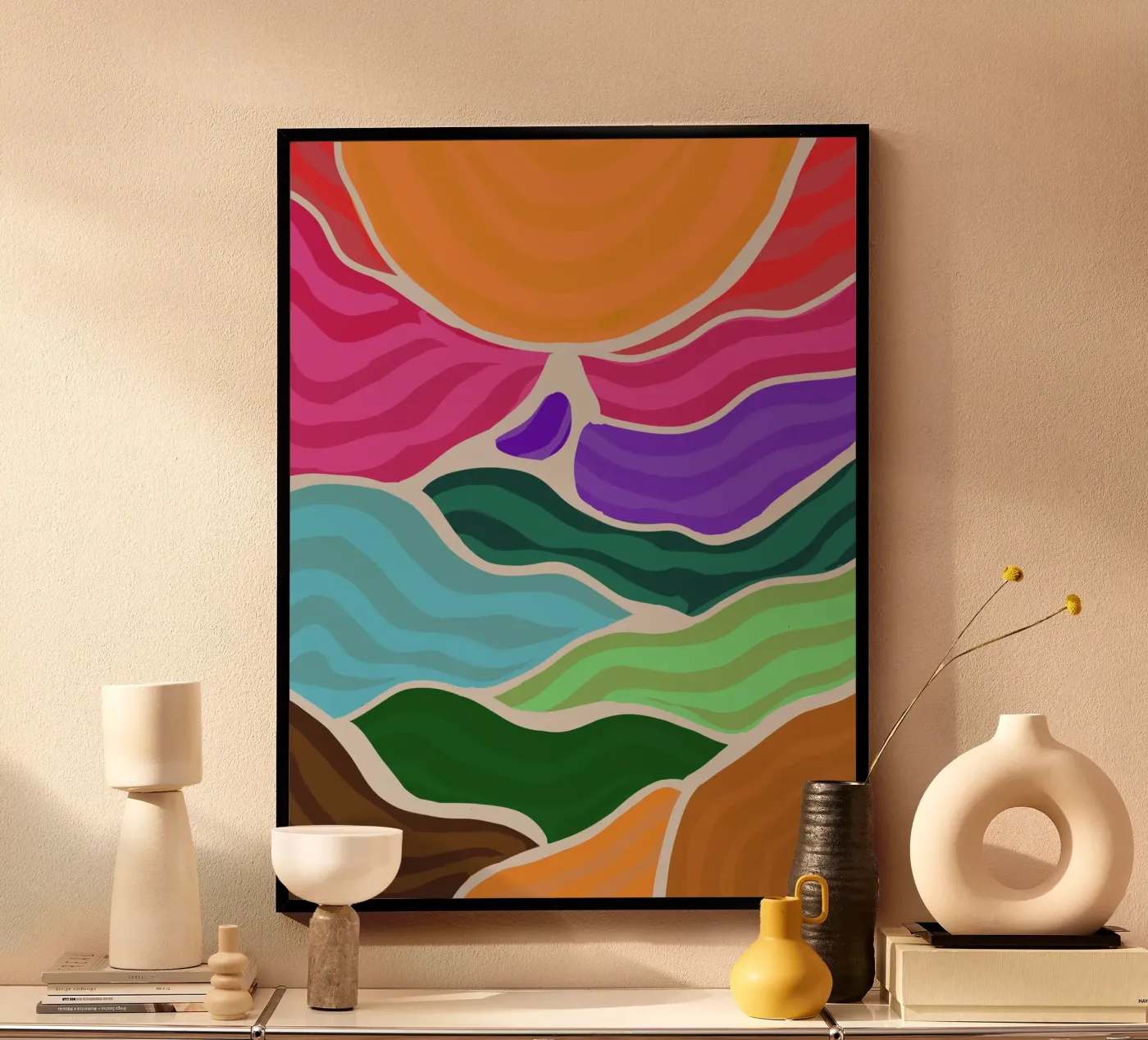 Rolling hills poster da Simplicity