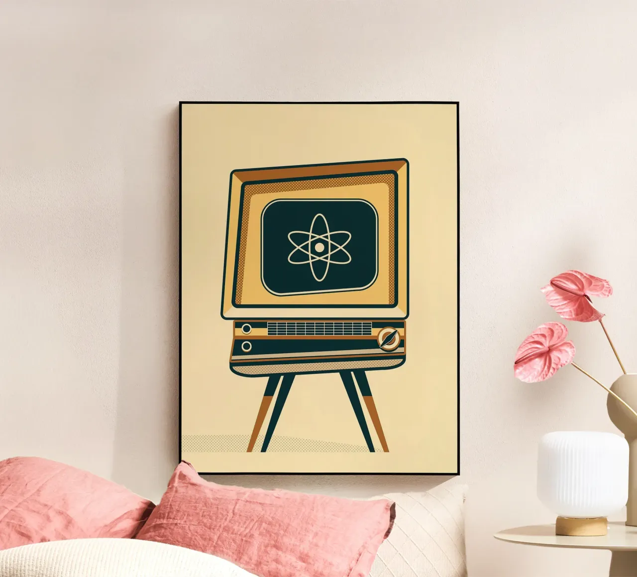 Retro Atomic TV plexiglass da Seitz Michelle