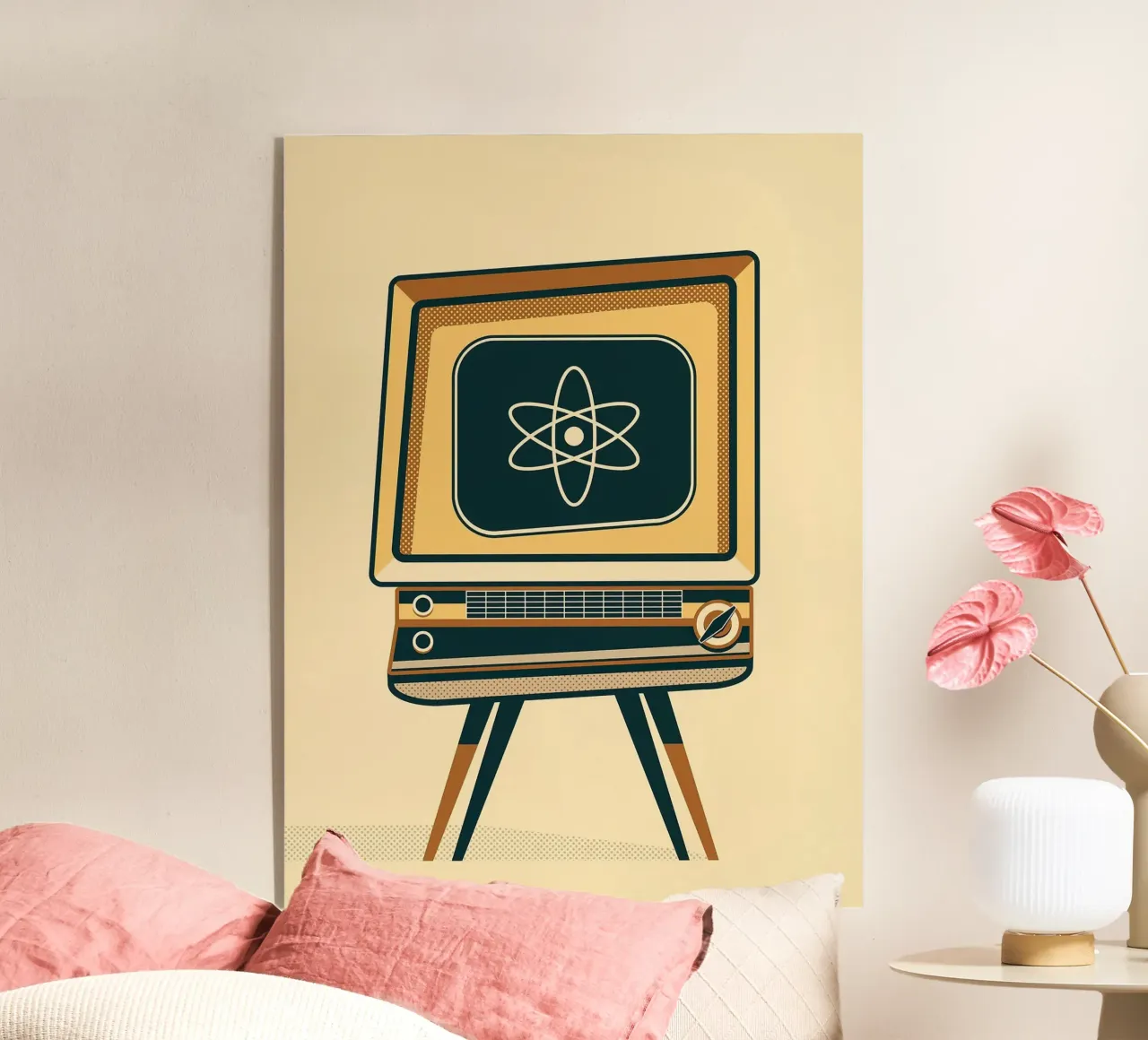 Retro Atomic TV plexiglass da Seitz Michelle