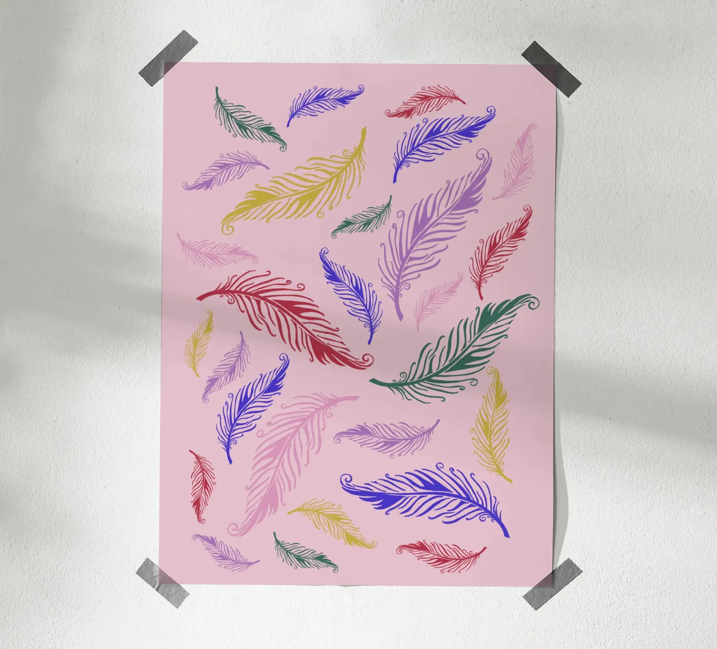 spring swirl poster by PaperLine Art