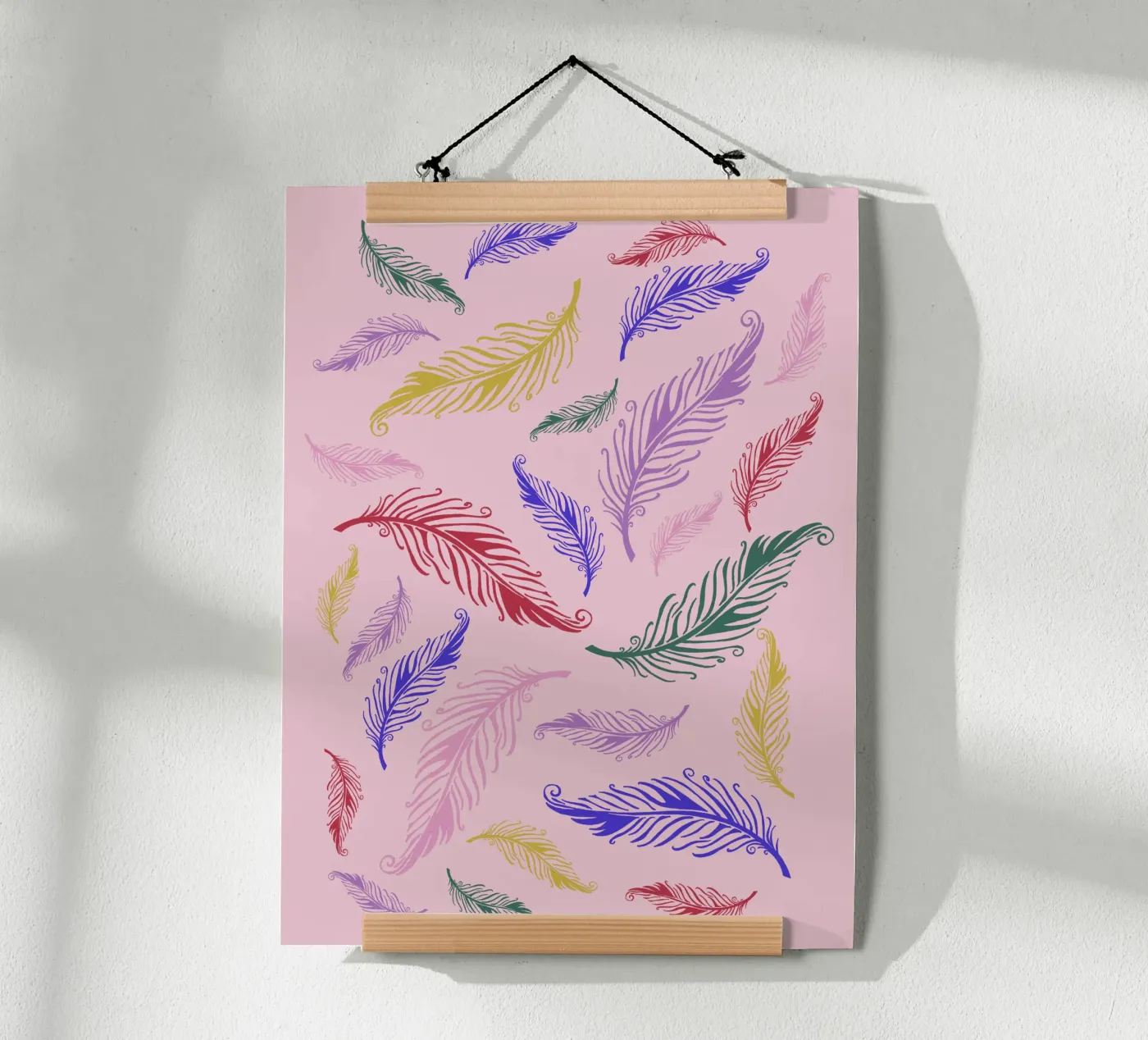 spring swirl poster by PaperLine Art