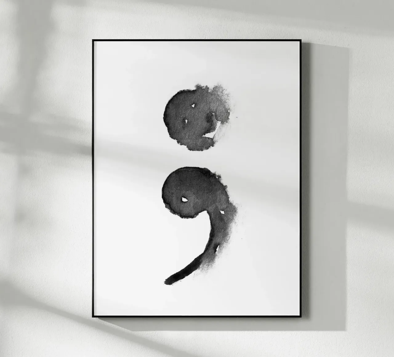 Semicolon plexiglass da Quotes on walls