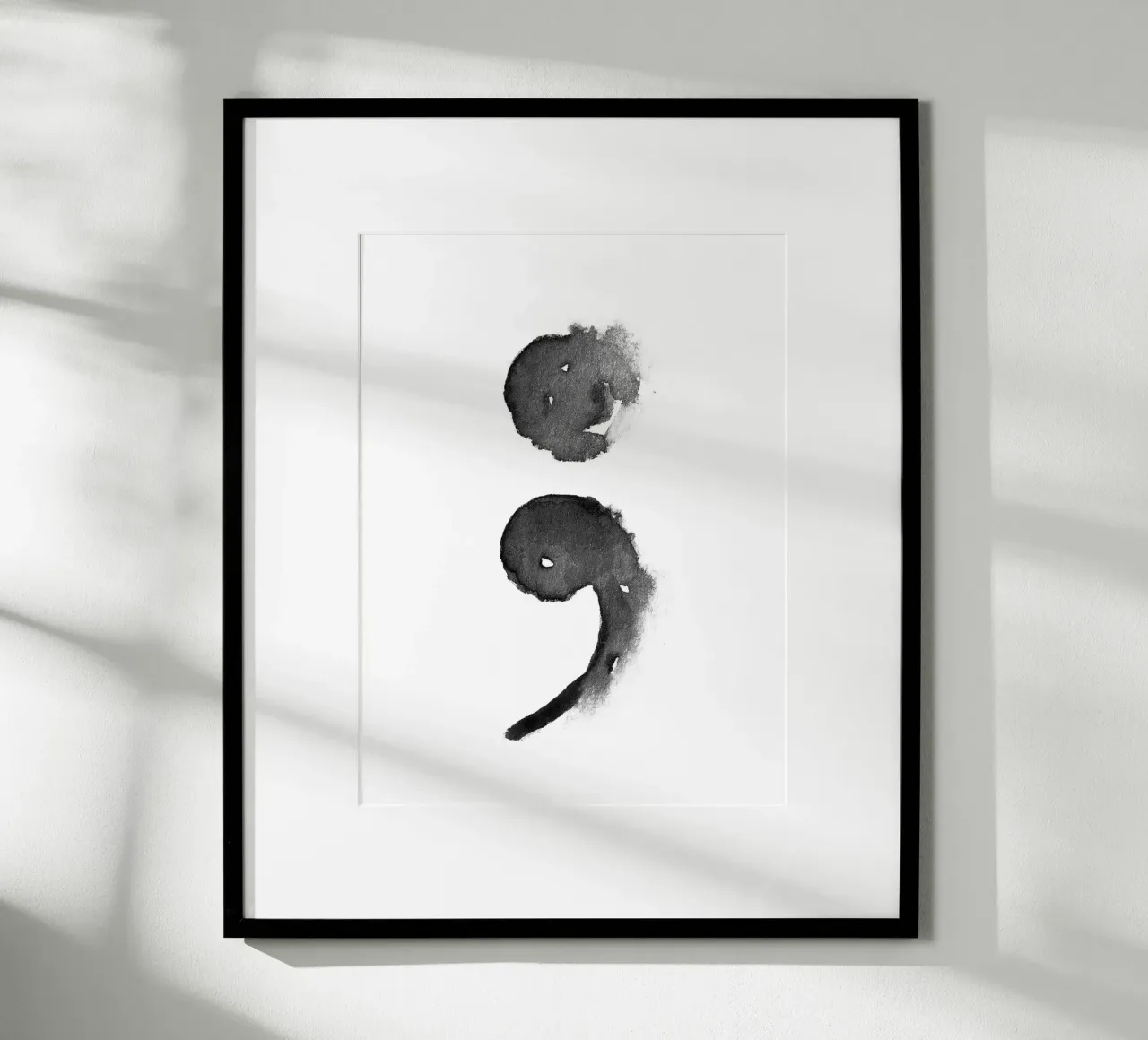 Semicolon poster da Quotes on walls