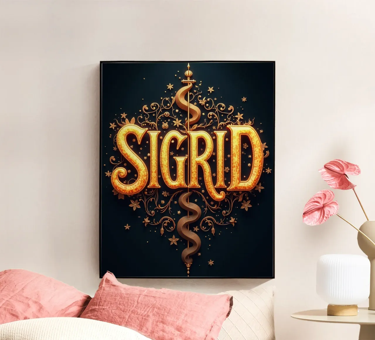 SIGRID plexiglas de CASTILO Namengalerie